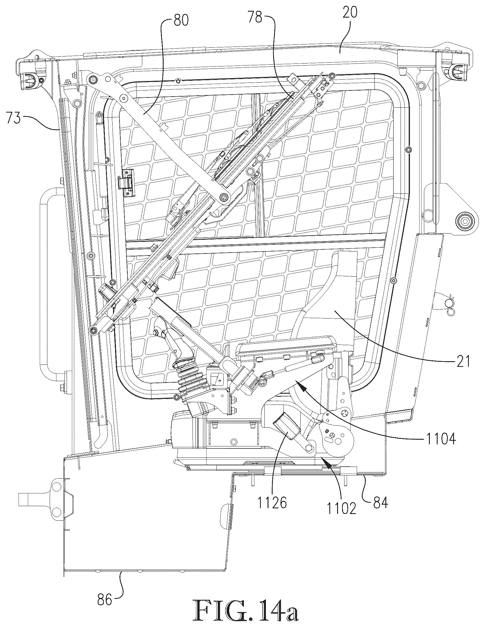 Patent US12365401 Figure 14 – Controls for a work machine