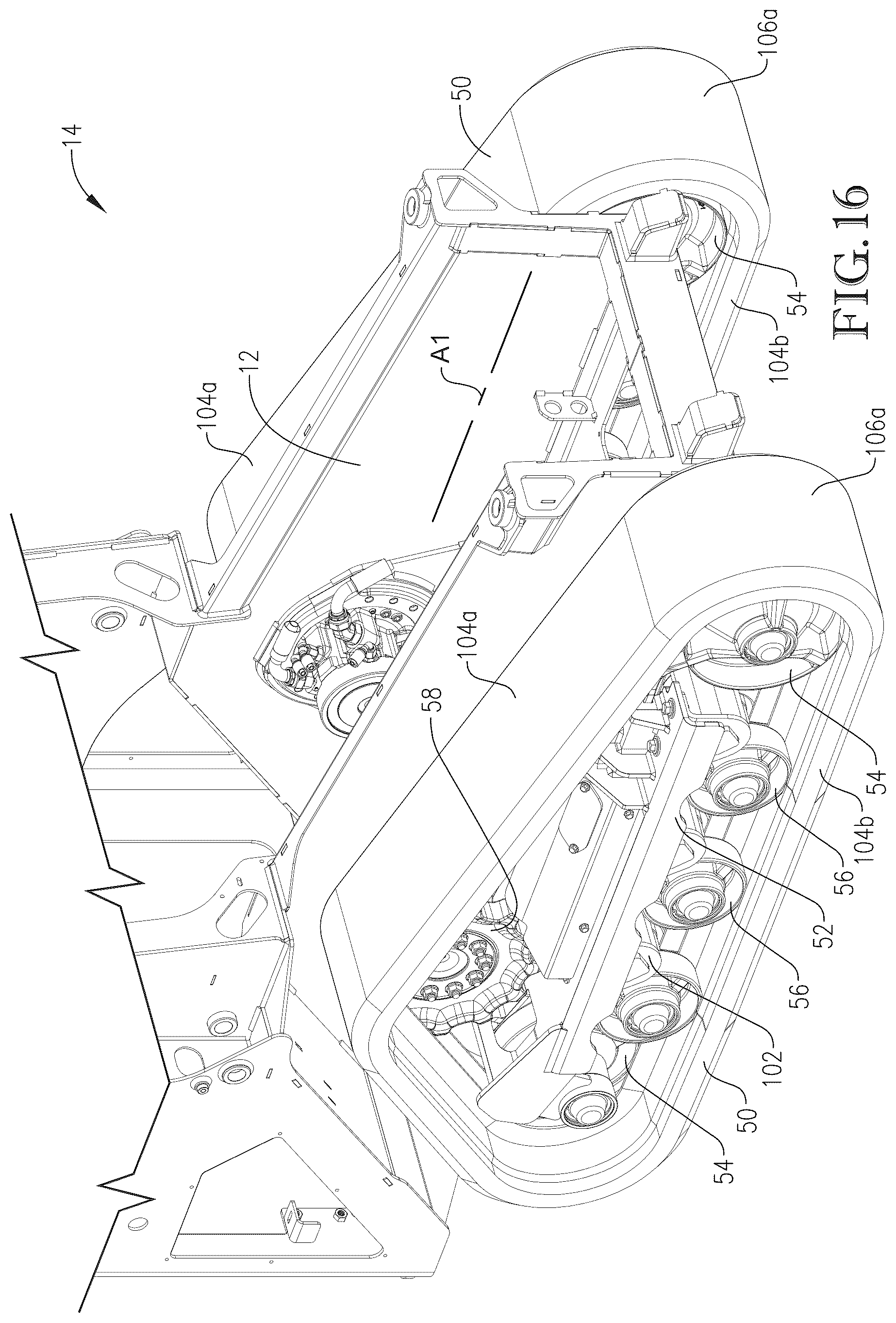 Patent US12365401 Figure 18 – Controls for a work machine