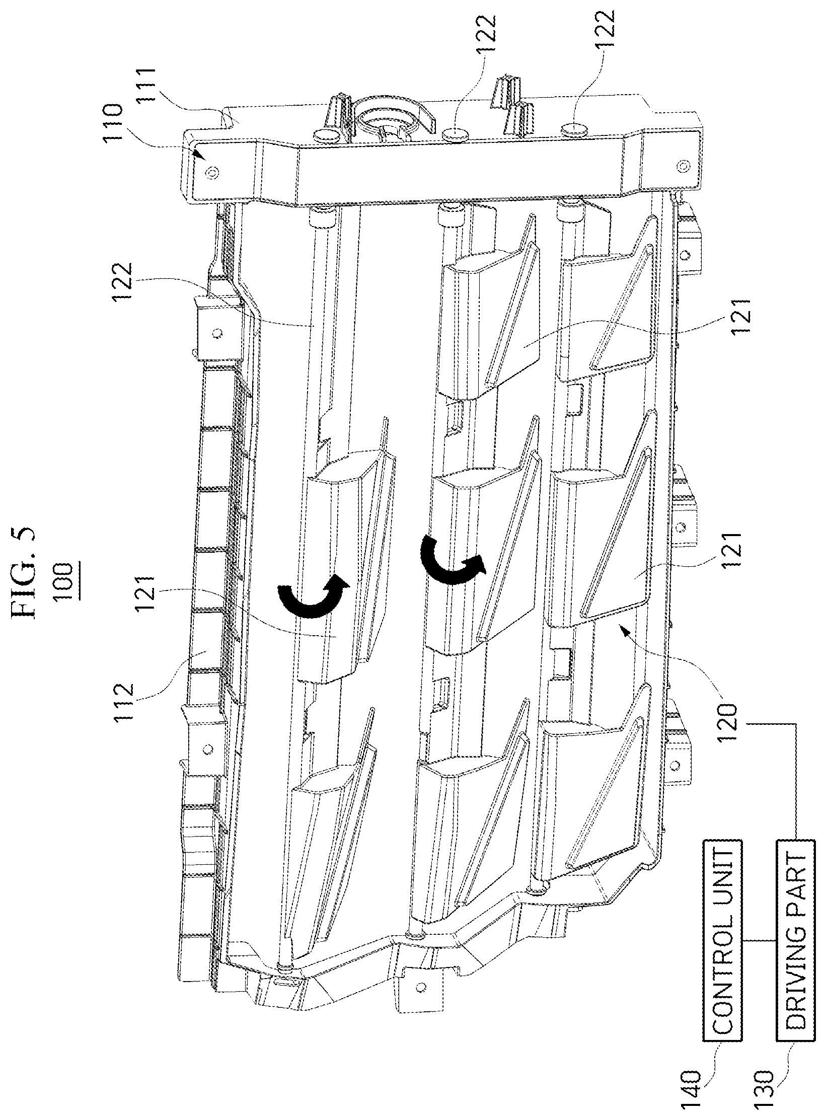 Patent US12365404 Figure 5 – Active air flap of vehicle