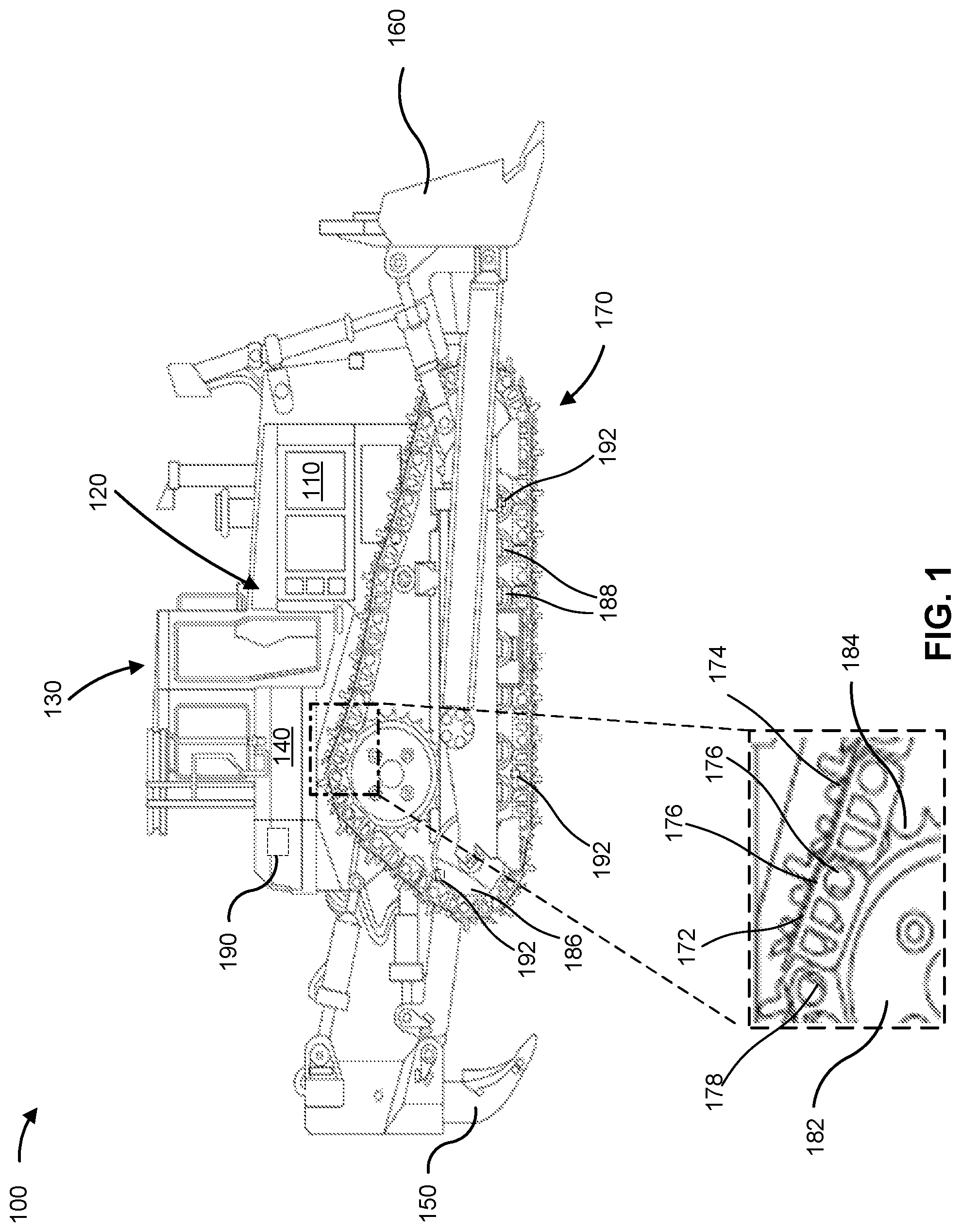 Patent US12365406 Figure 1 – Component monitoring based on magnetic signals