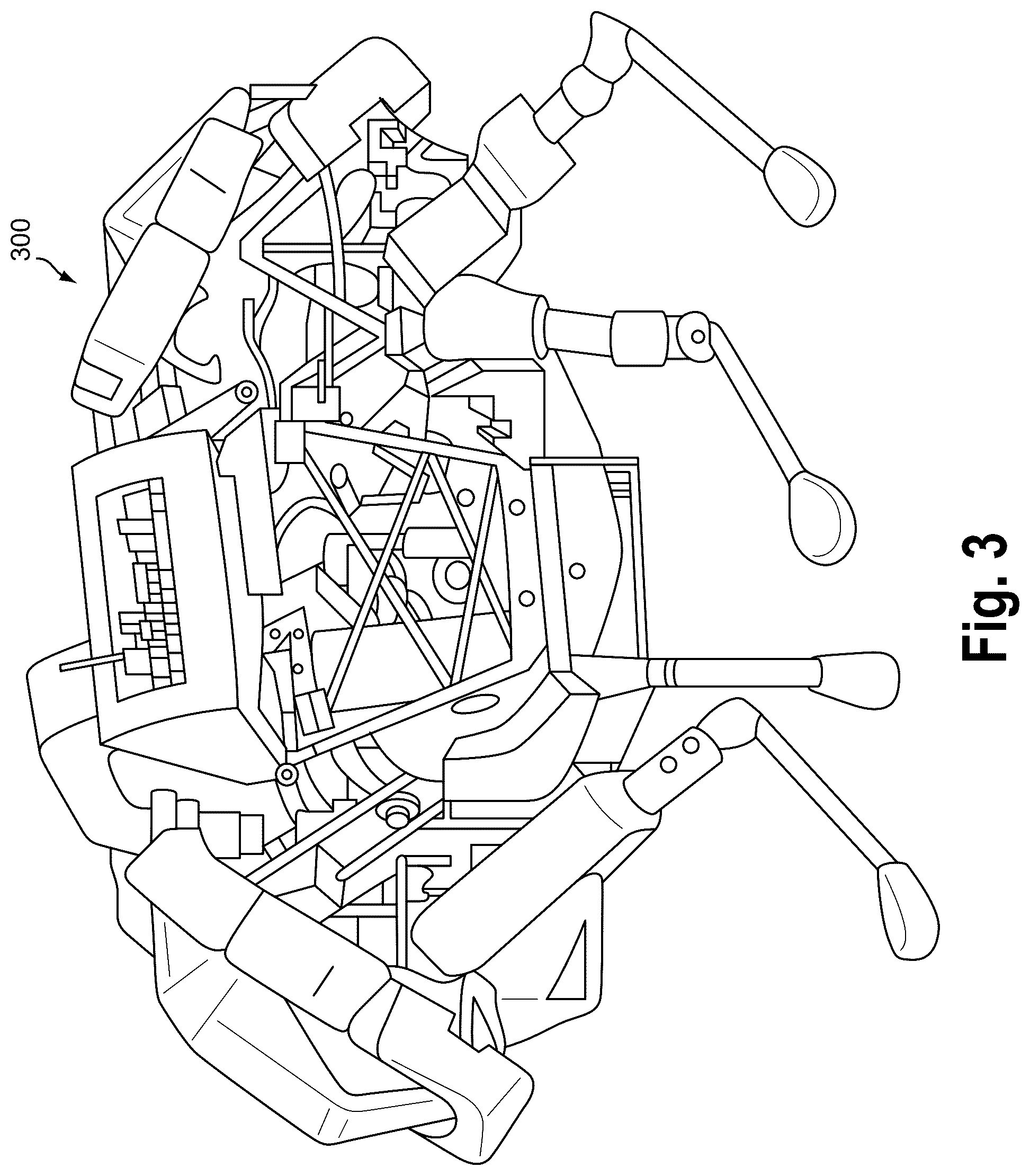 Patent US12365407 Figure 3 – Mechanically-timed footsteps for a robotic device