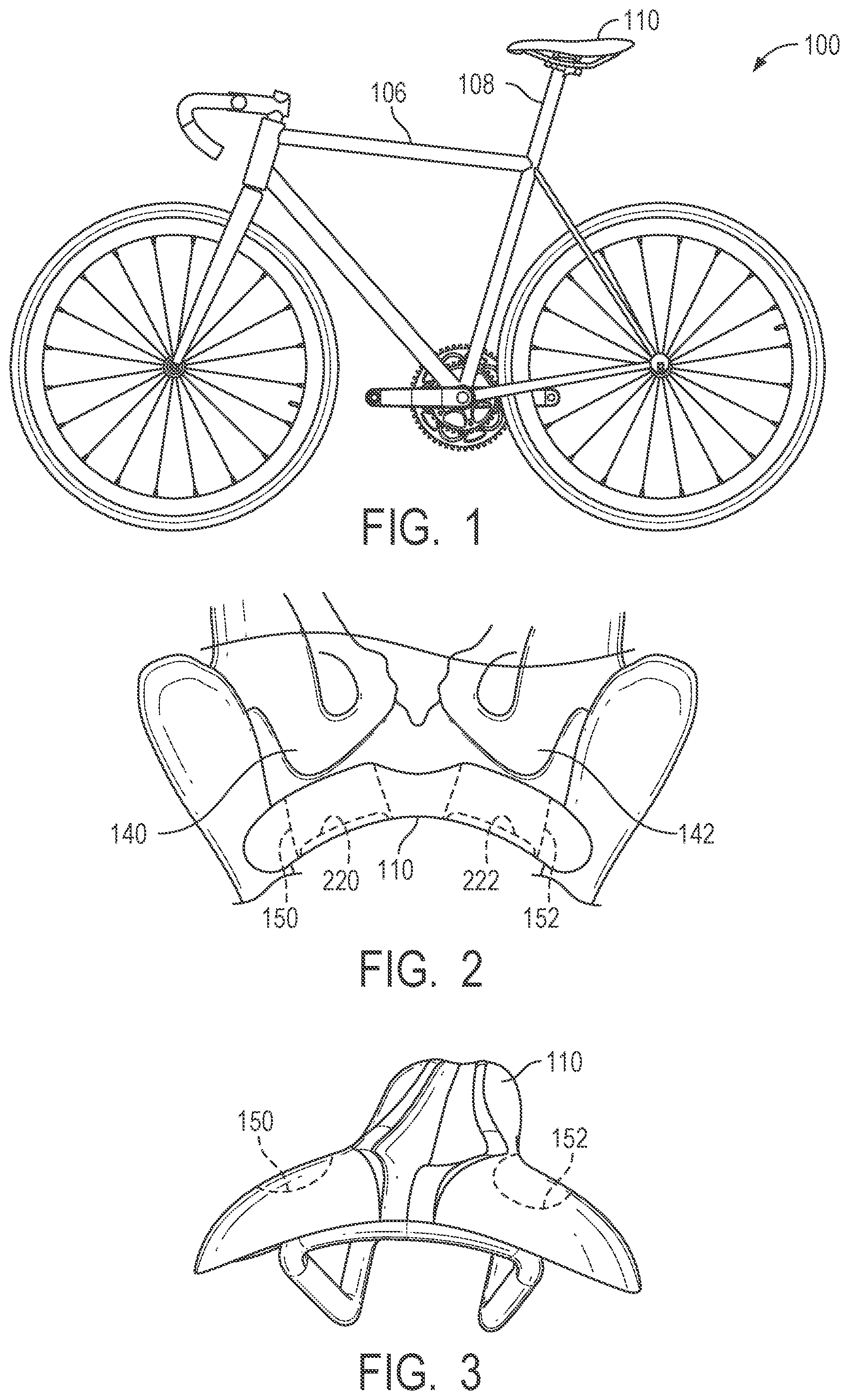 Patent US12365410 — Moldable bicycle saddles, external saddle heaters, fitting procedures, and related technologies — Figure 1