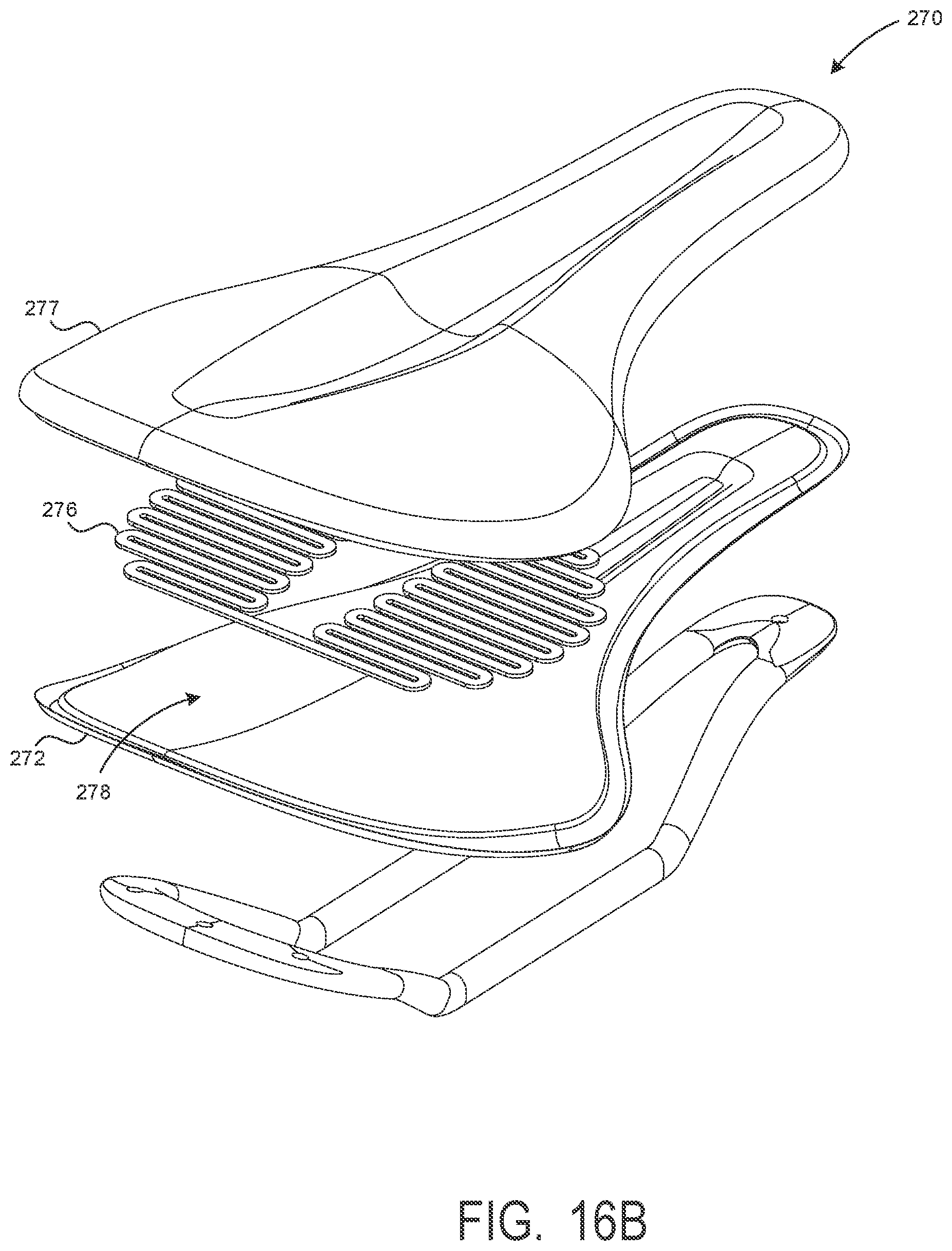 Patent US12365410 Figure 7 – Moldable bicycle saddles, external saddle heaters, fitting procedures, and related technologies