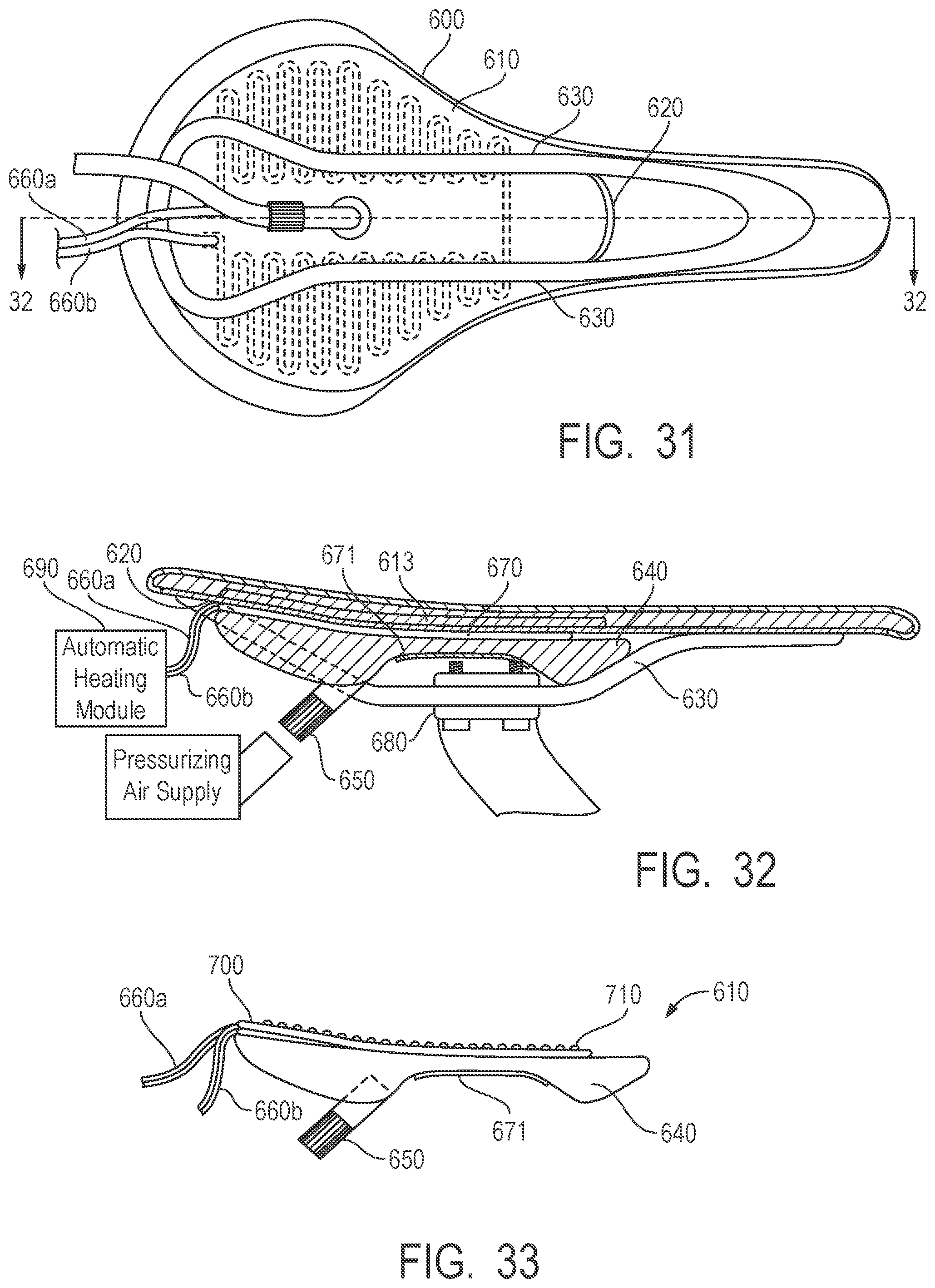 Patent US12365410 Figure 18 – Moldable bicycle saddles, external saddle heaters, fitting procedures, and related technologies