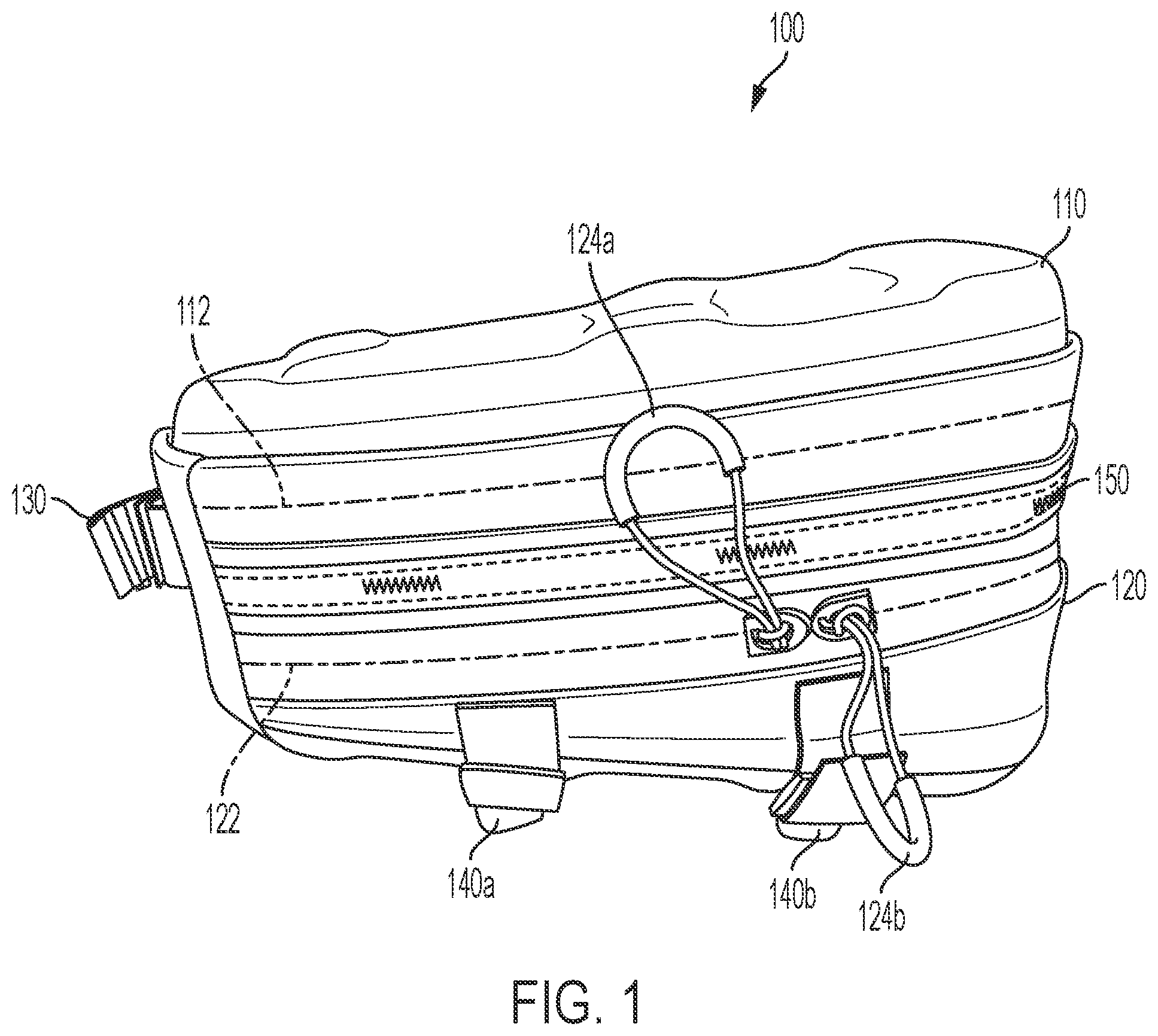 Patent US12365411 Figure 1 – Bike bag