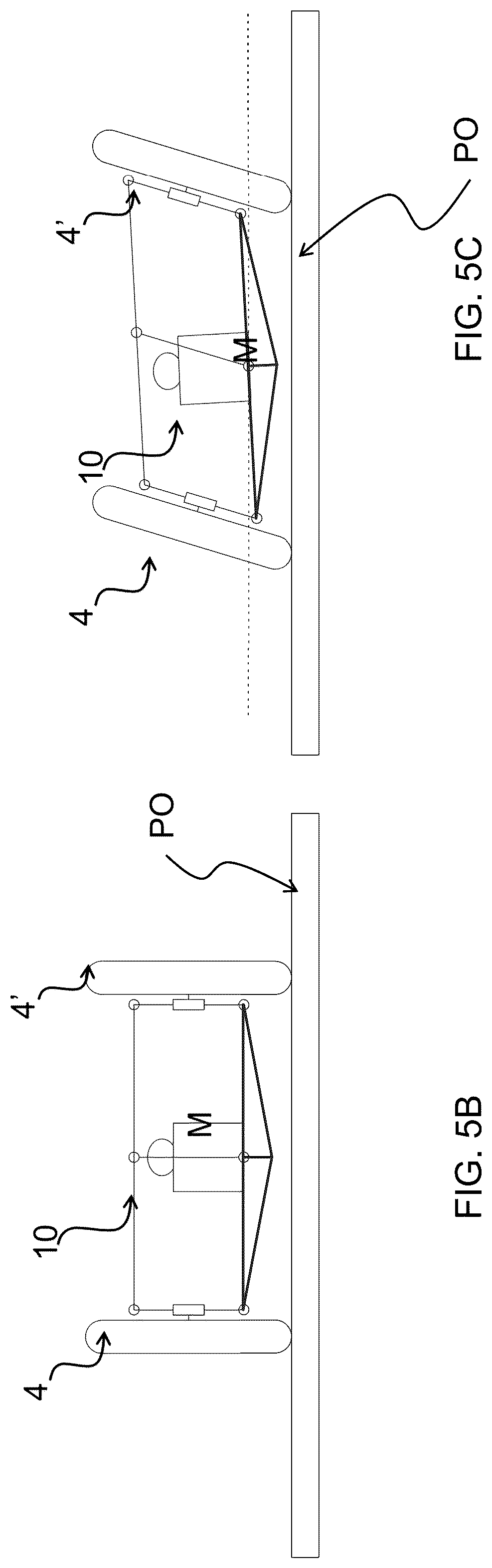 Patent US12365413 Figure 9 – Saddle riding rolling vehicle with loading surface integral with the lower cross member and housed between the front steered wheels