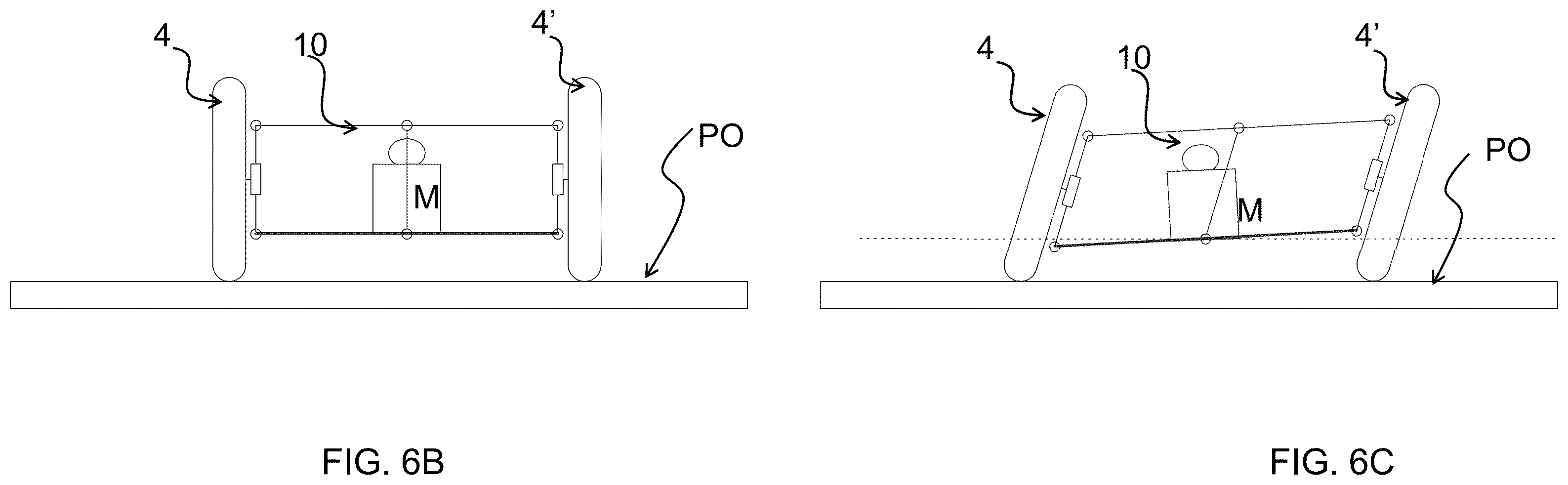 Patent US12365413 Figure 11 – Saddle riding rolling vehicle with loading surface integral with the lower cross member and housed between the front steered wheels