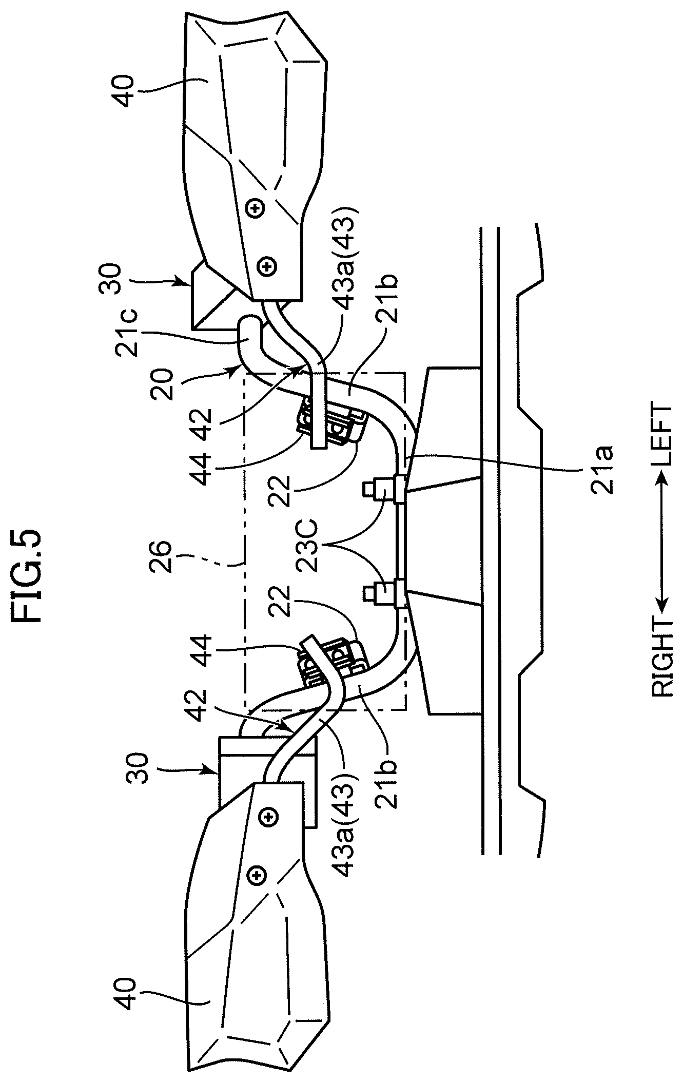 Patent US12365419 Figure 5 – Saddle-type vehicle
