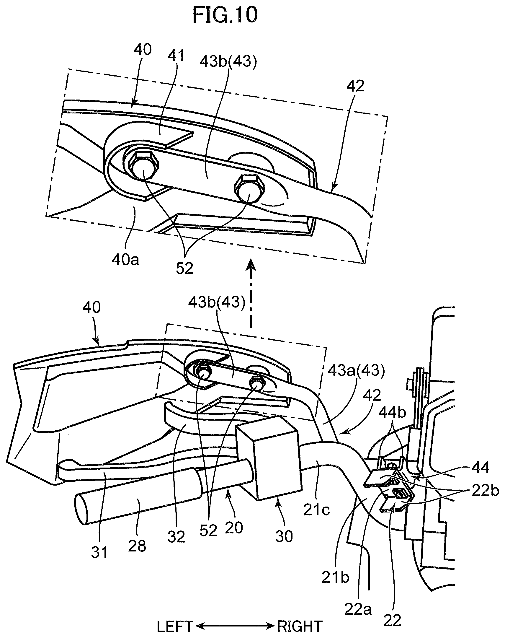 Patent US12365419 Figure 10 – Saddle-type vehicle