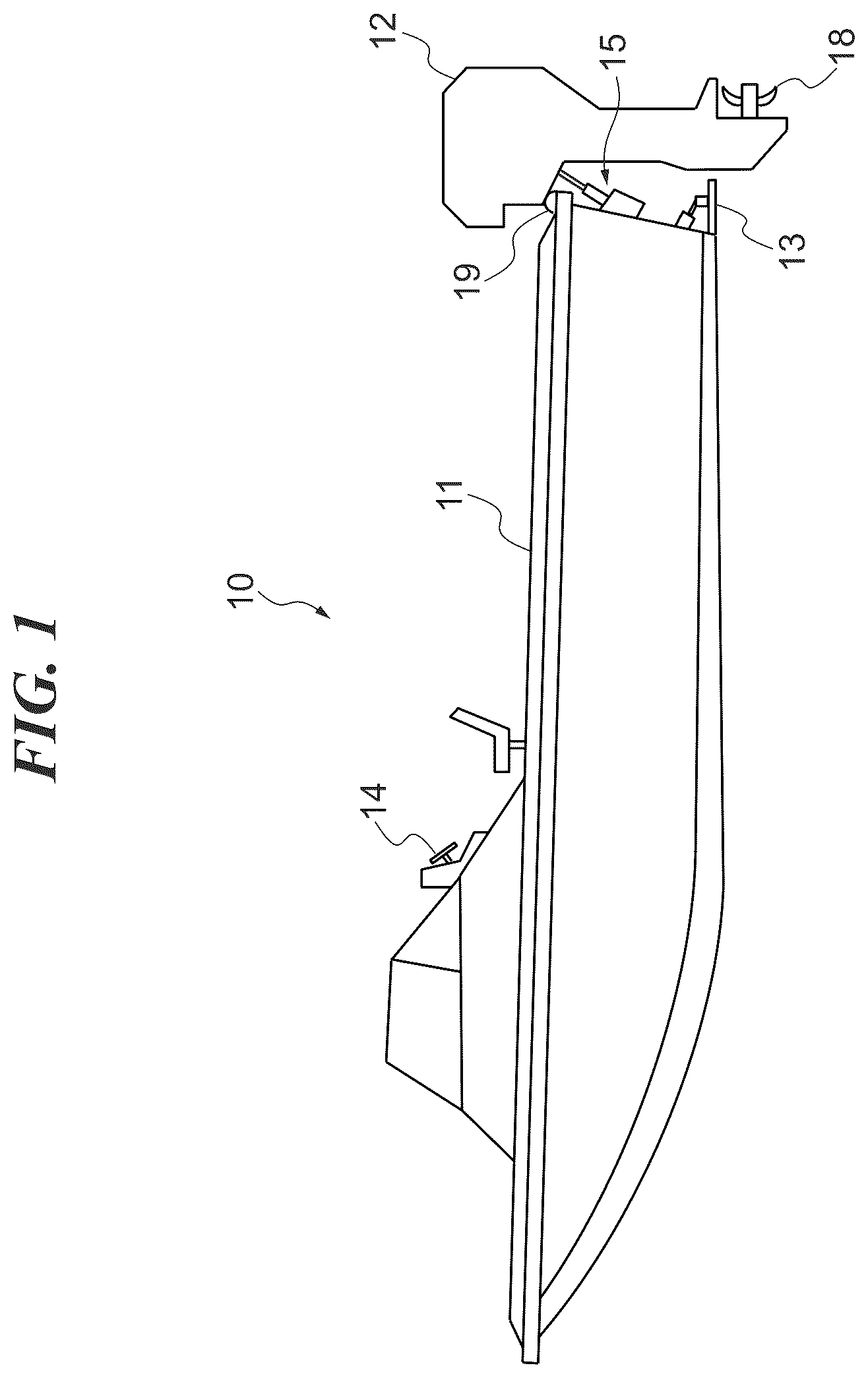 Patent US12365426 Figure 1 – Collision information providing system, collision judging system, and marine vessel