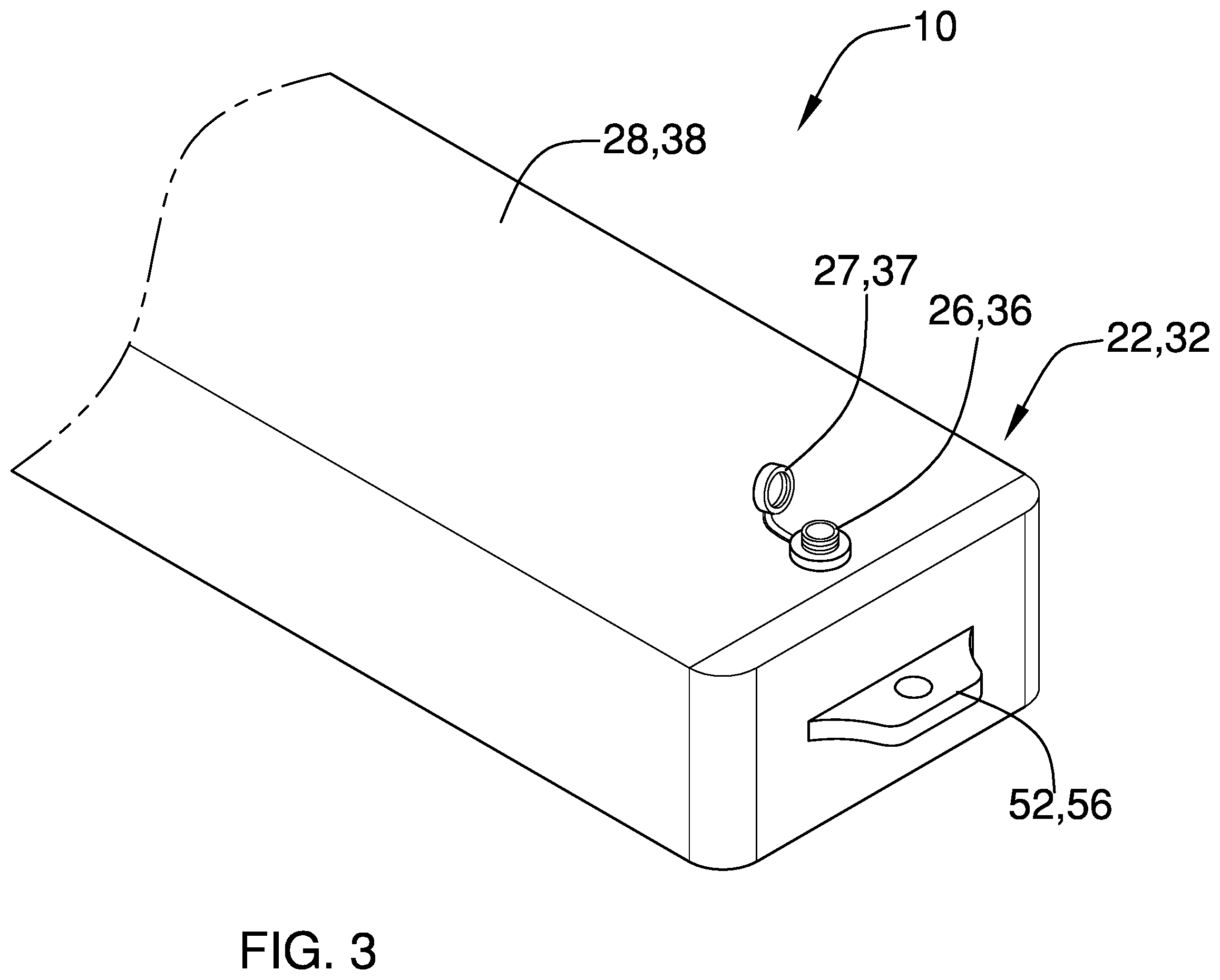 Patent US12365427 Figure 3 – Inflatable lift assembly