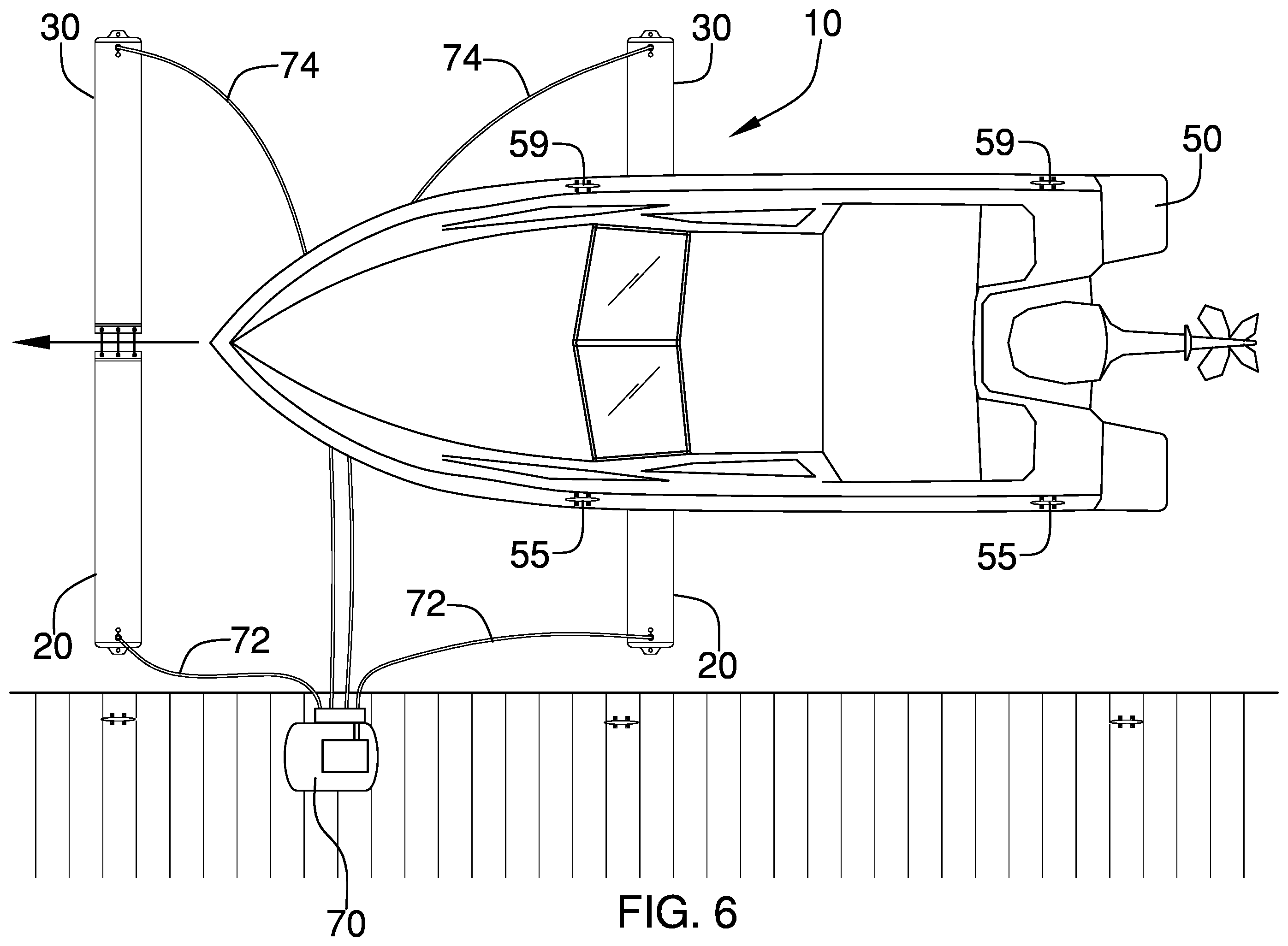 Patent US12365427 Figure 5 – Inflatable lift assembly