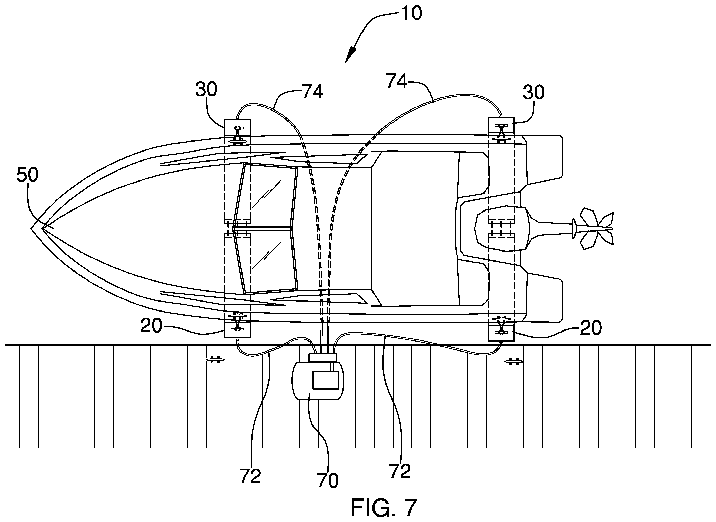Patent US12365427 Figure 6 – Inflatable lift assembly