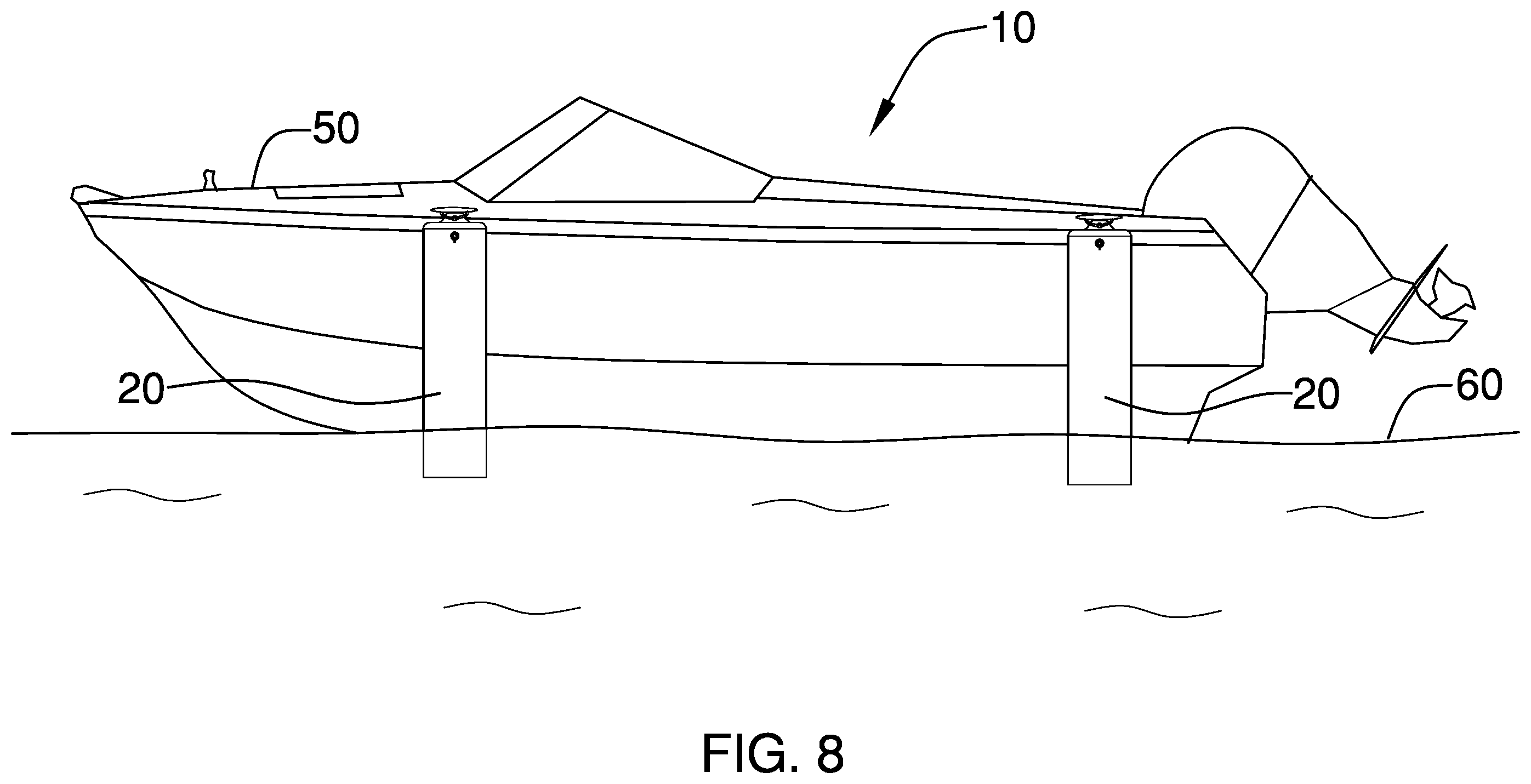 Patent US12365427 Figure 7 – Inflatable lift assembly