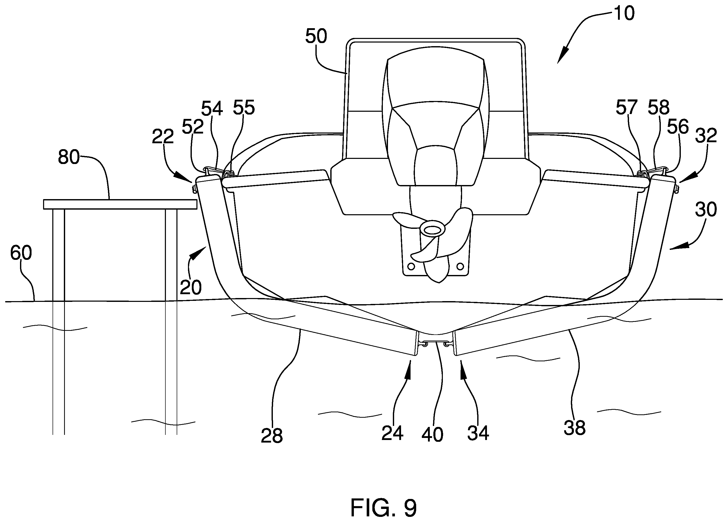 Patent US12365427 Figure 8 – Inflatable lift assembly