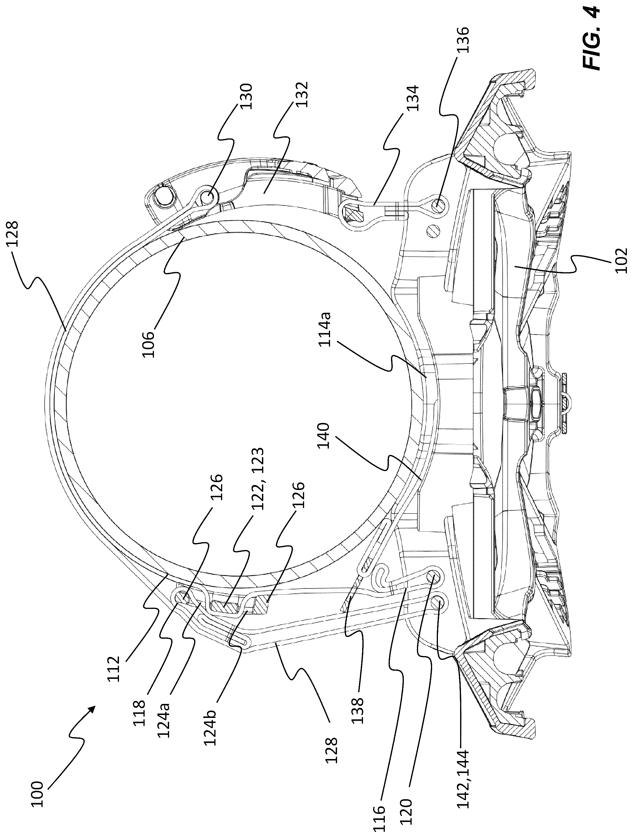 Patent US12365428 Figure 4 – Support frame for a breathing apparatus