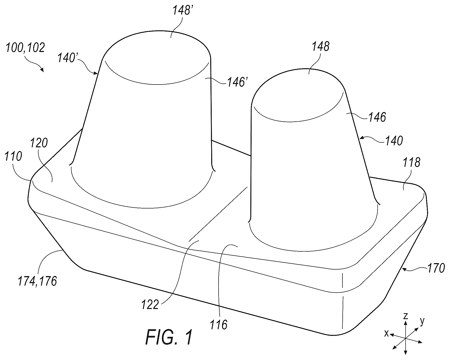 Patent US12365429 — Nose plug for underwater diving — Figure 1