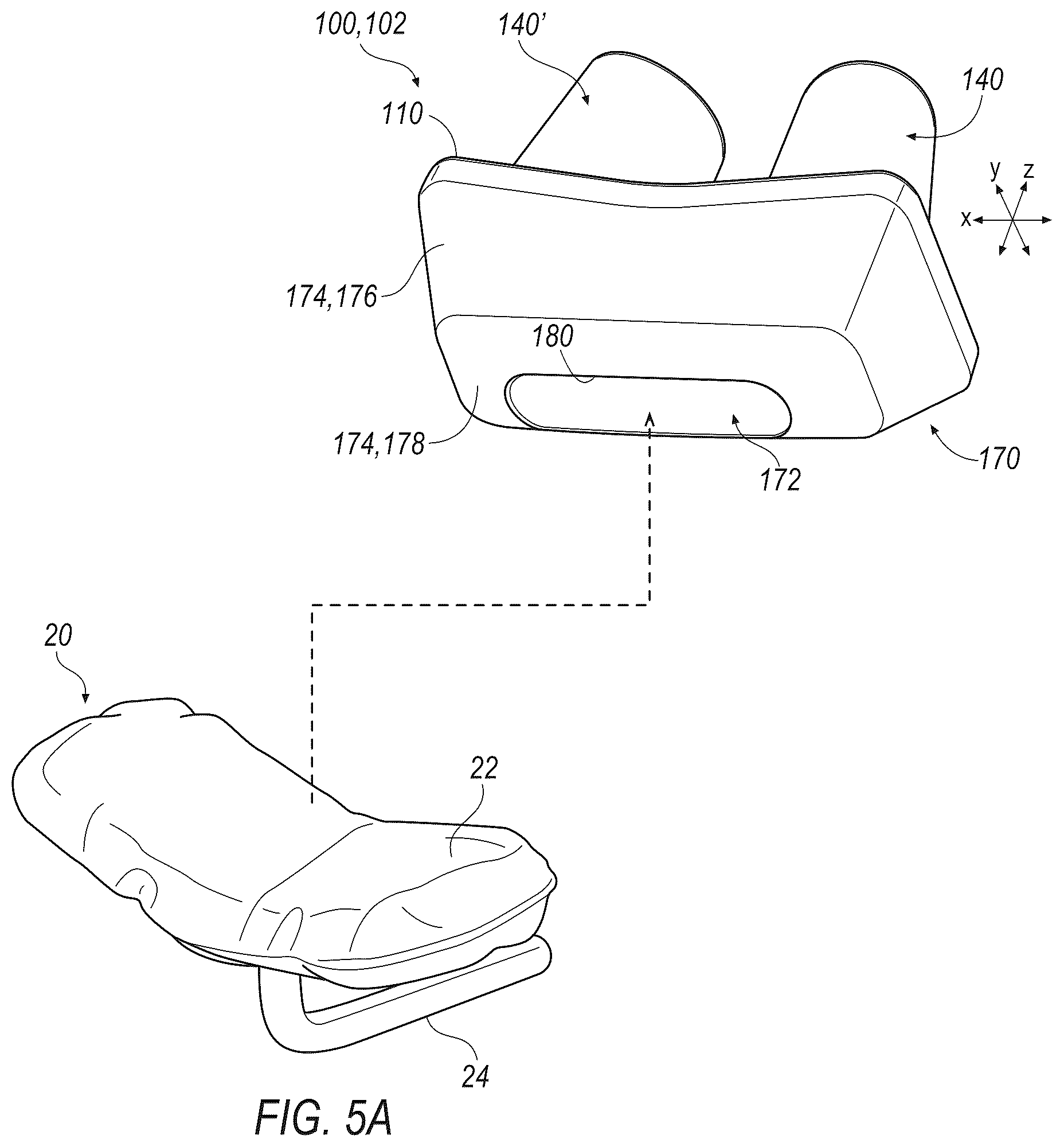 Patent US12365429 Figure 5 – Nose plug for underwater diving