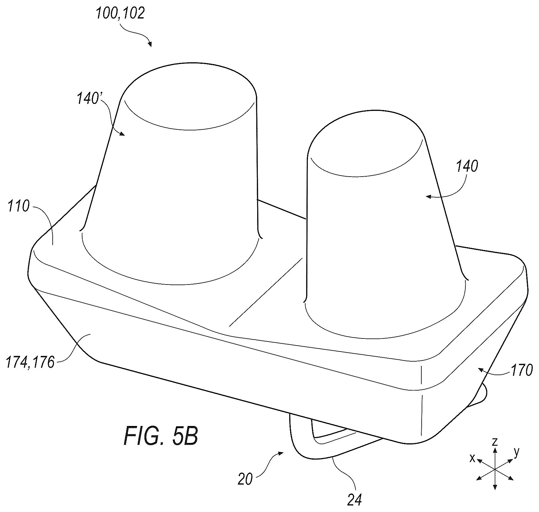 Patent US12365429 Figure 6 – Nose plug for underwater diving