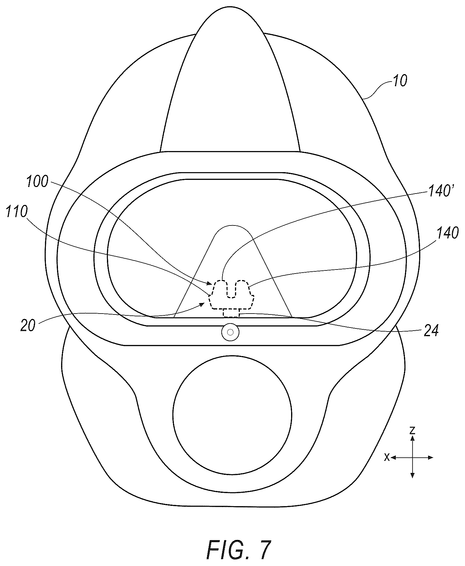 Patent US12365429 Figure 8 – Nose plug for underwater diving