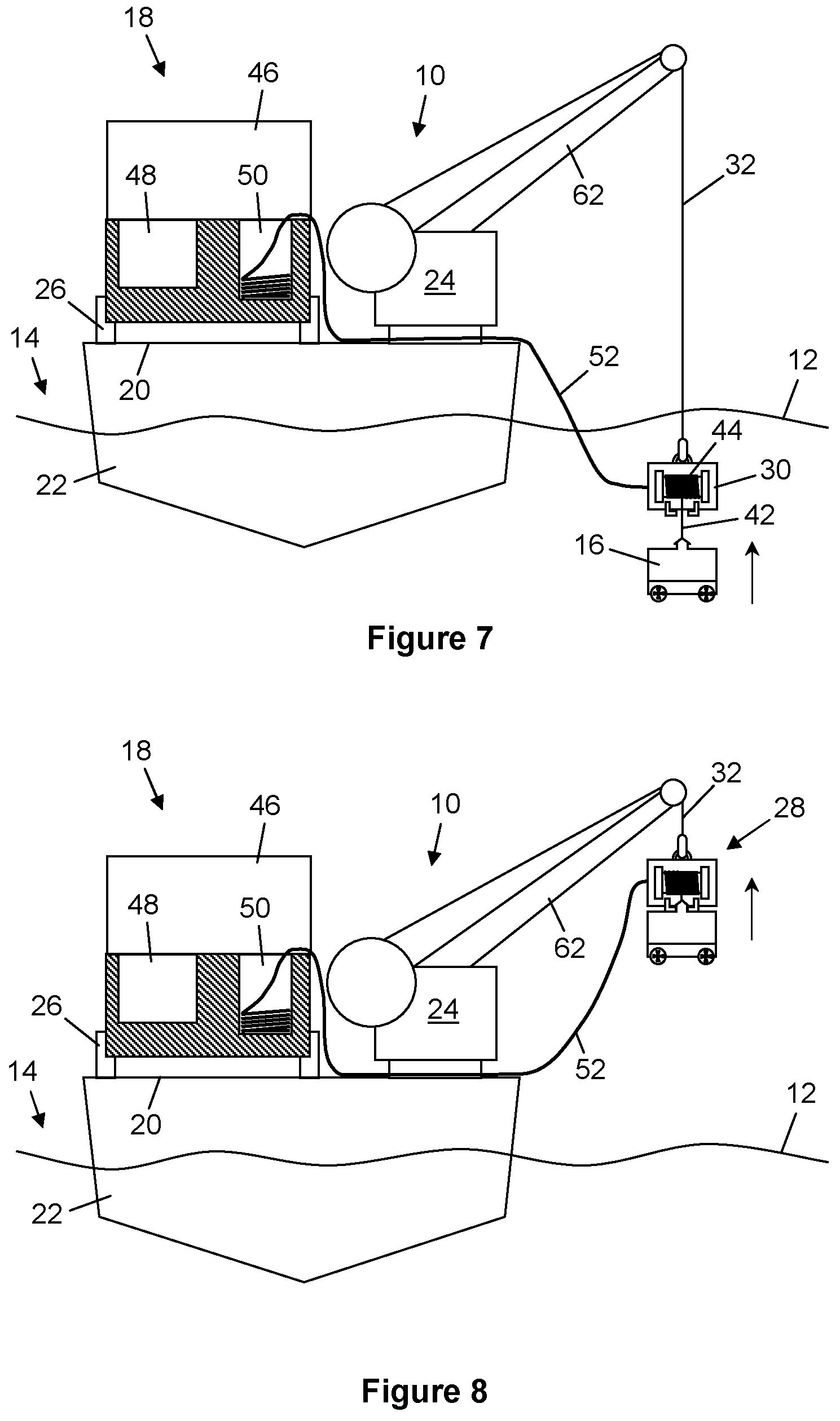 Patent US12365430 Figure 4 – Deployment of unmanned underwater vehicles