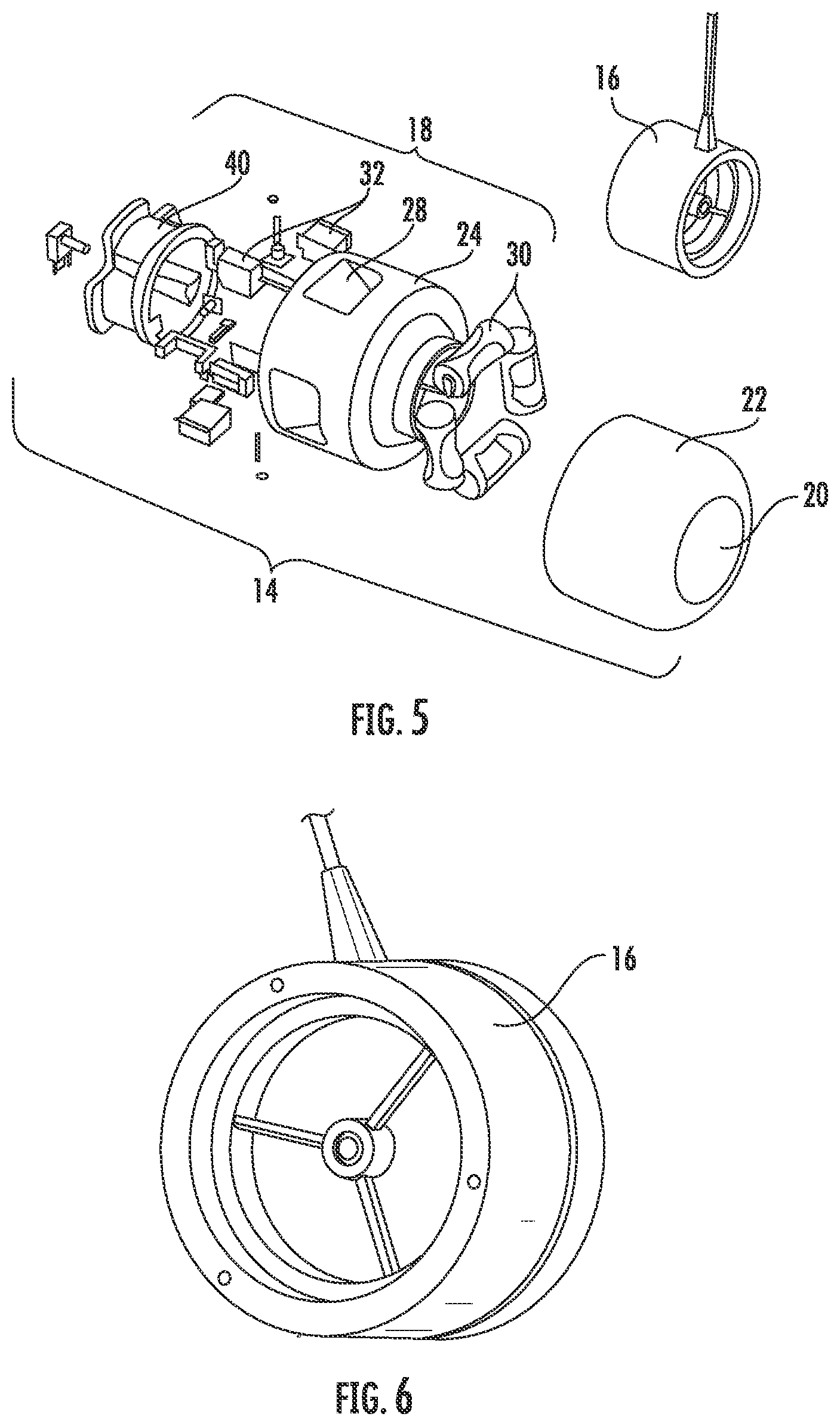 Patent US12365432 Figure 4 – Vector control assemblies for underwater vehicles