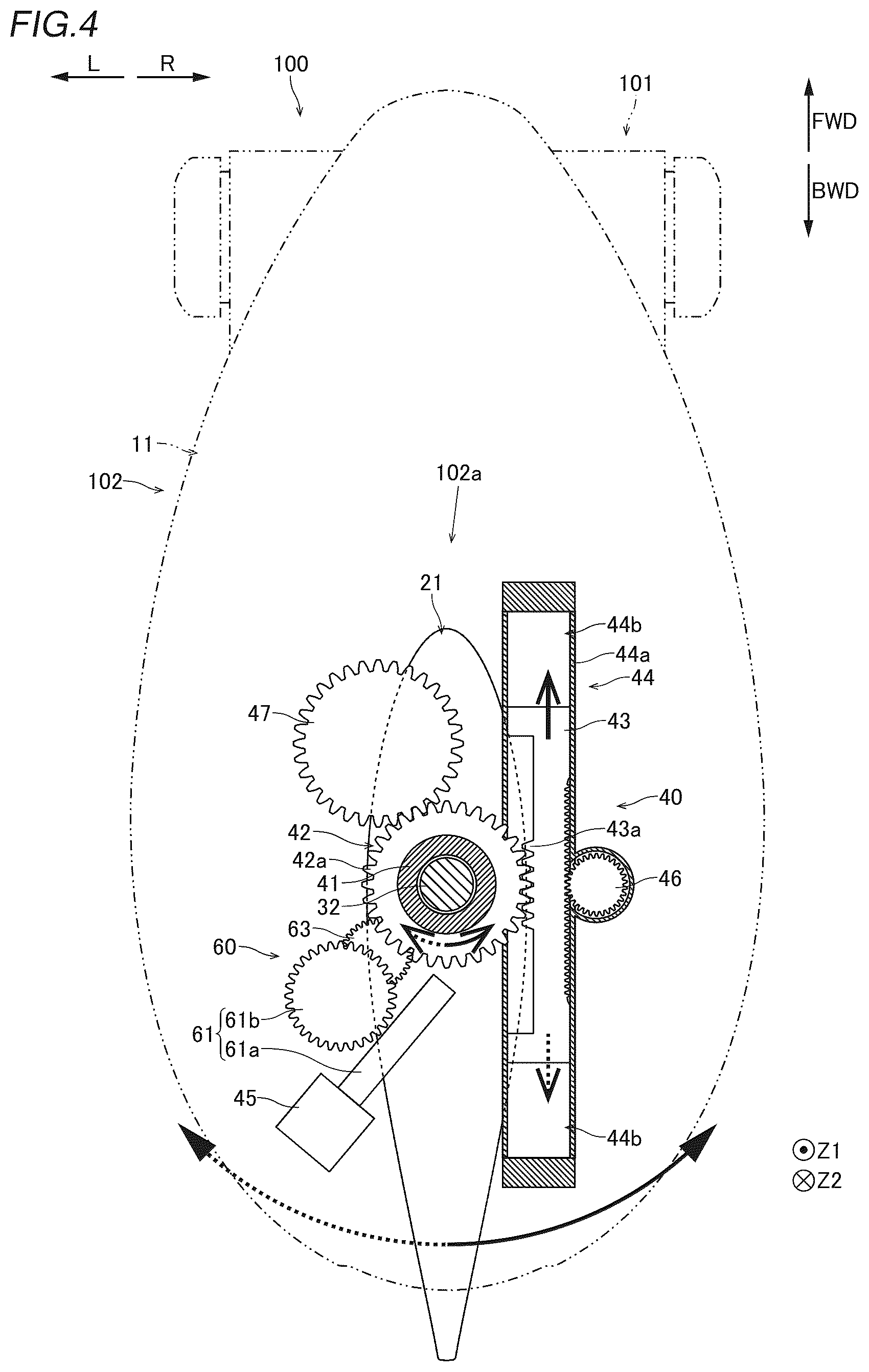 Patent US12365435 Figure 3 – Outboard motor and marine vessel