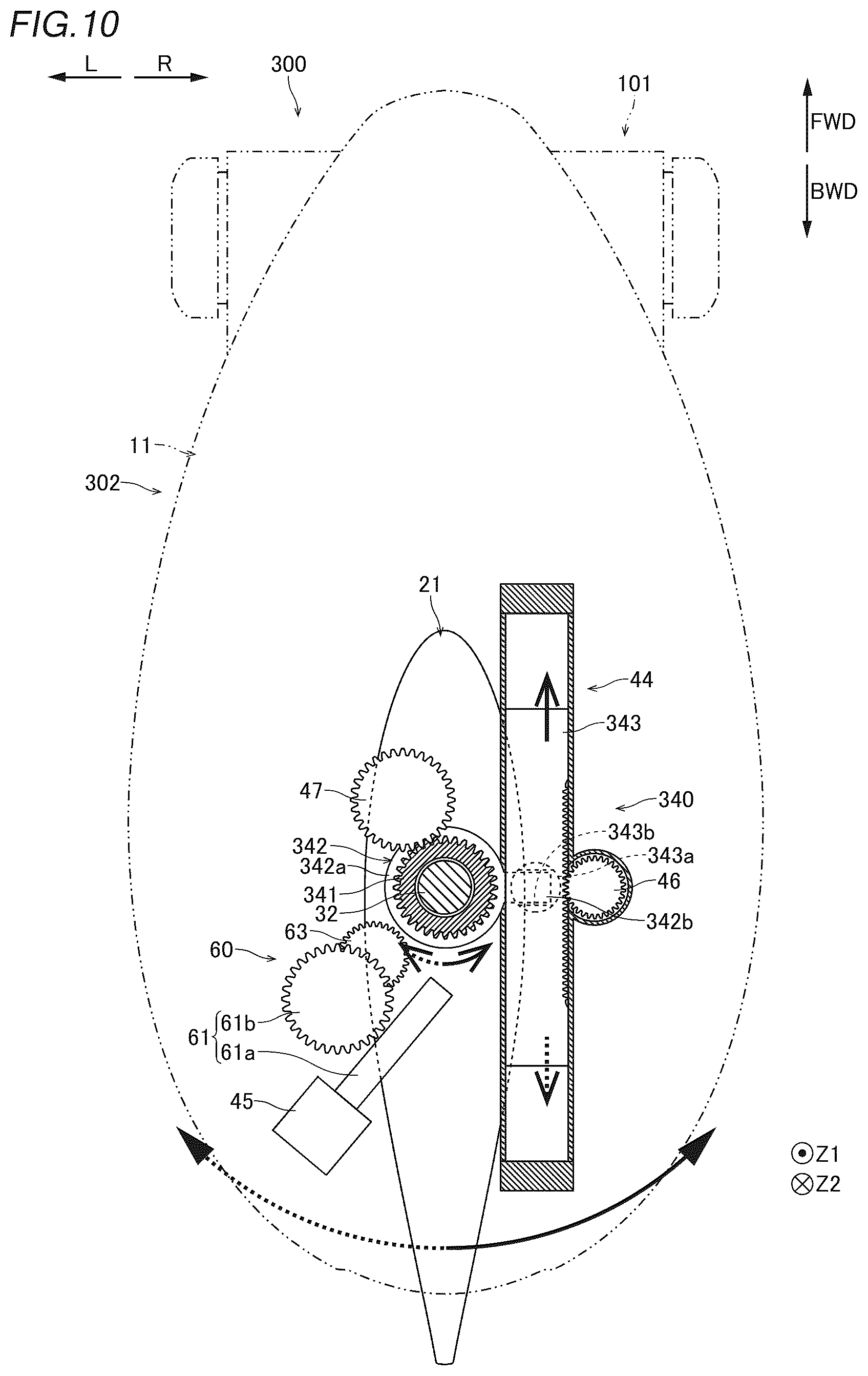 Patent US12365435 Figure 7 – Outboard motor and marine vessel