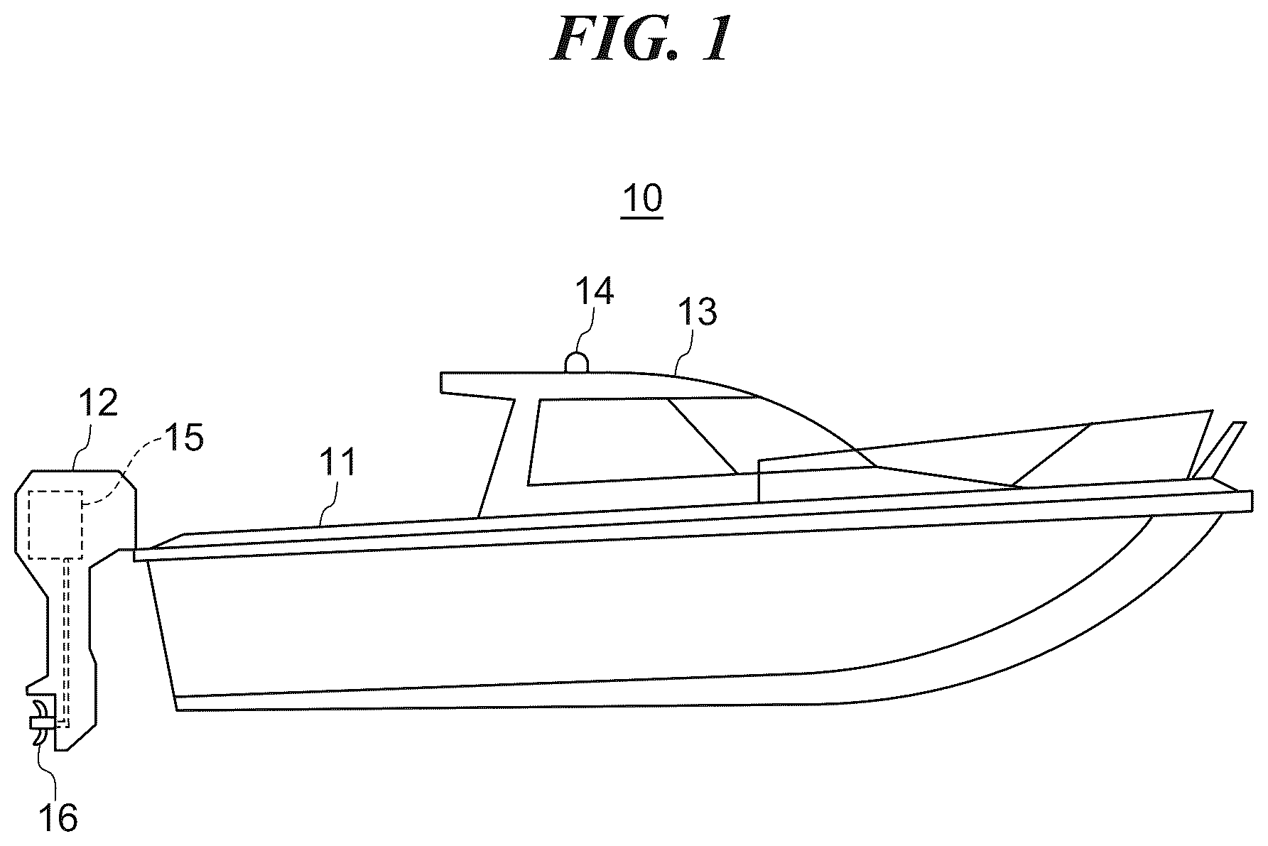 Patent US12365437 Figure 1 – Marine vessel propulsion control using map information and marine vessel including the same
