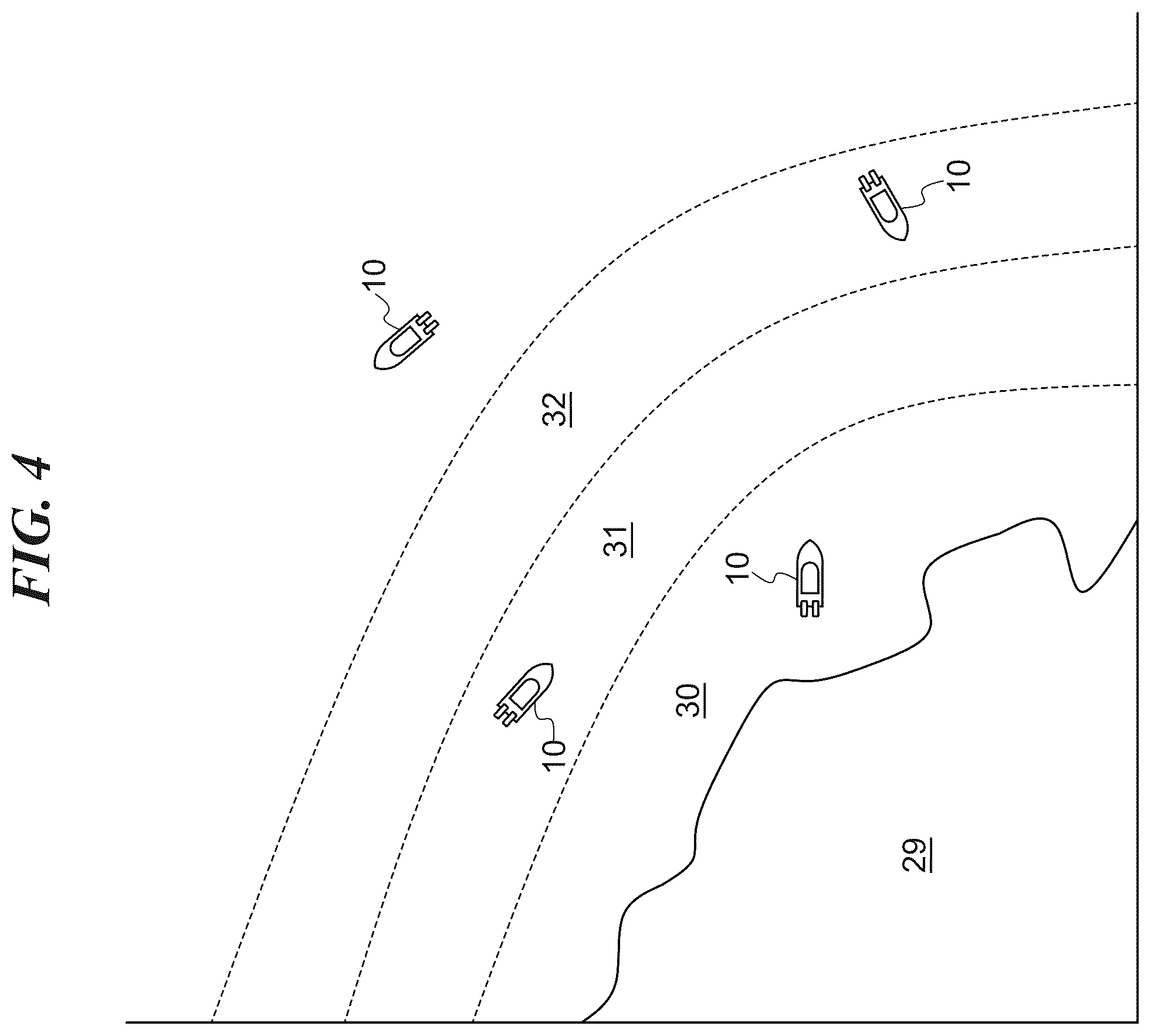 Patent US12365437 Figure 4 – Marine vessel propulsion control using map information and marine vessel including the same