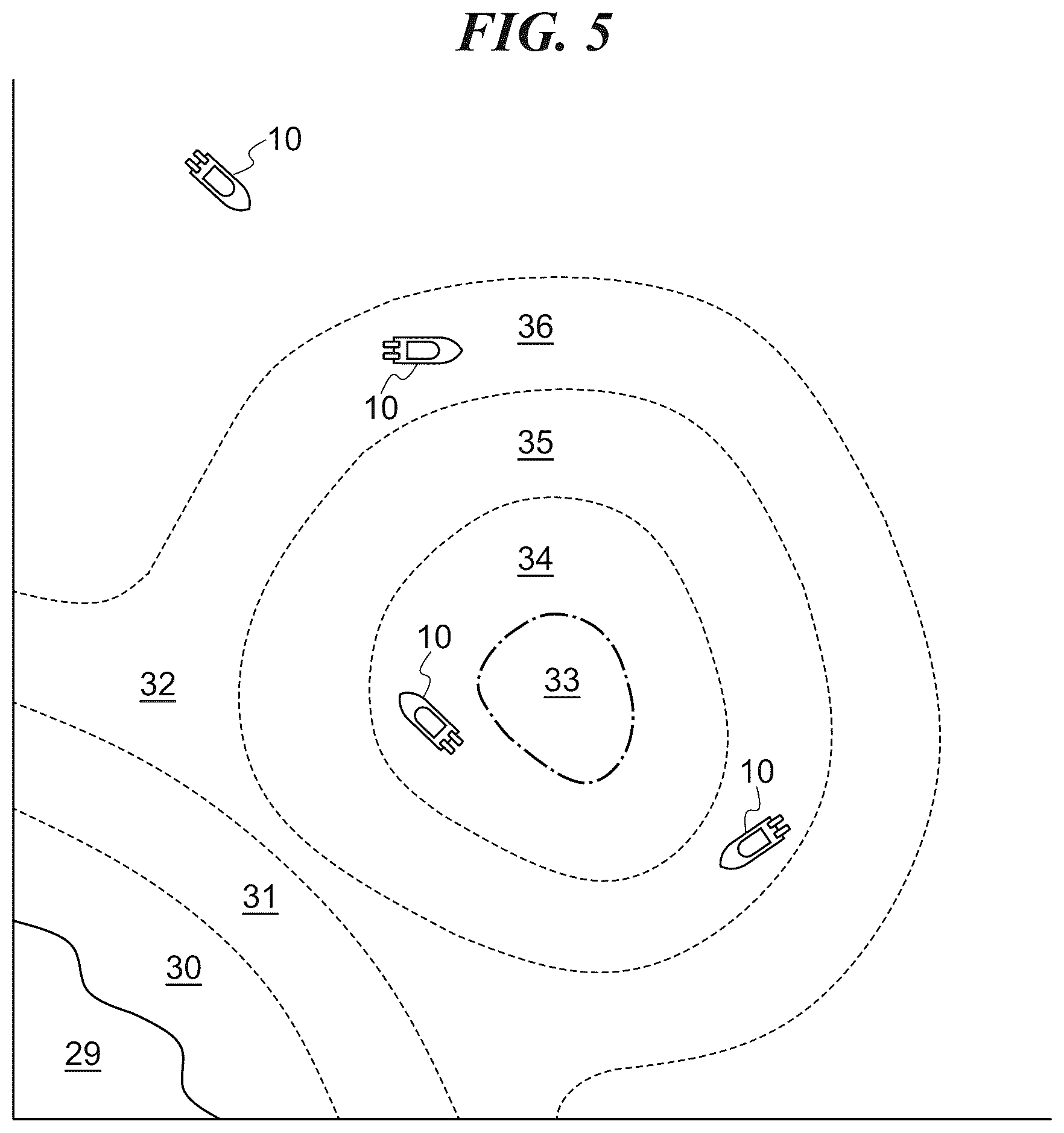 Patent US12365437 Figure 5 – Marine vessel propulsion control using map information and marine vessel including the same
