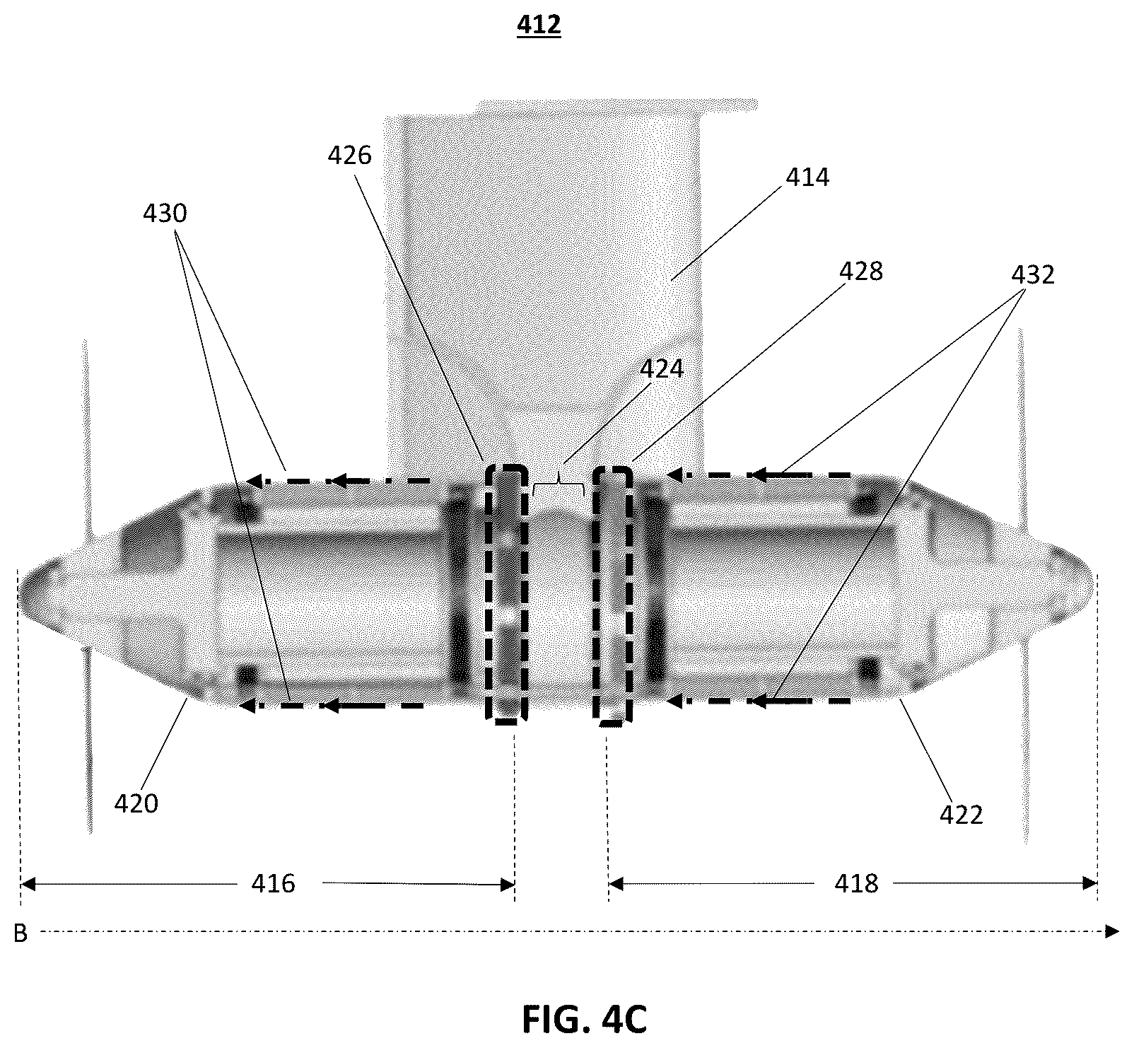 Patent US12365438 Figure 6 – Counter rotating propeller pod mechanical arrangement