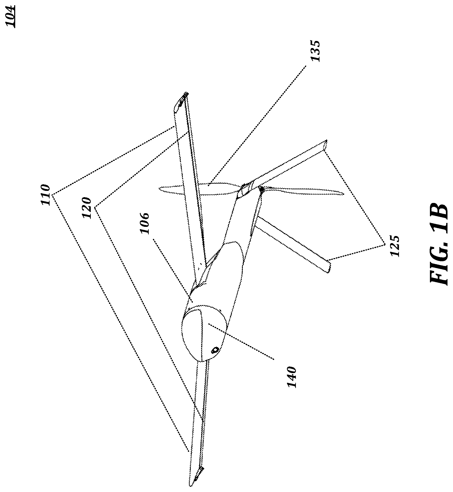 Patent US12365440 Figure 2 – Aerial vehicle with deployable components