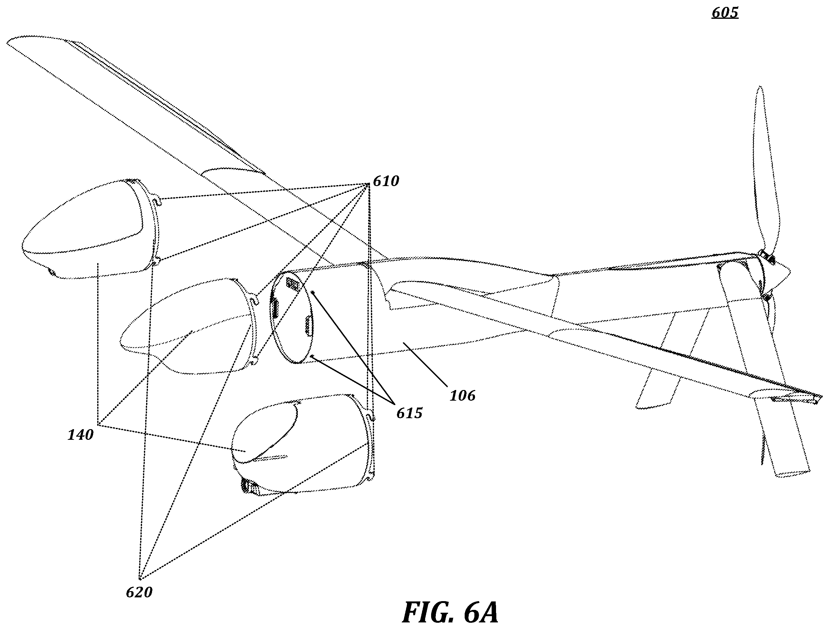 Patent US12365440 Figure 13 – Aerial vehicle with deployable components