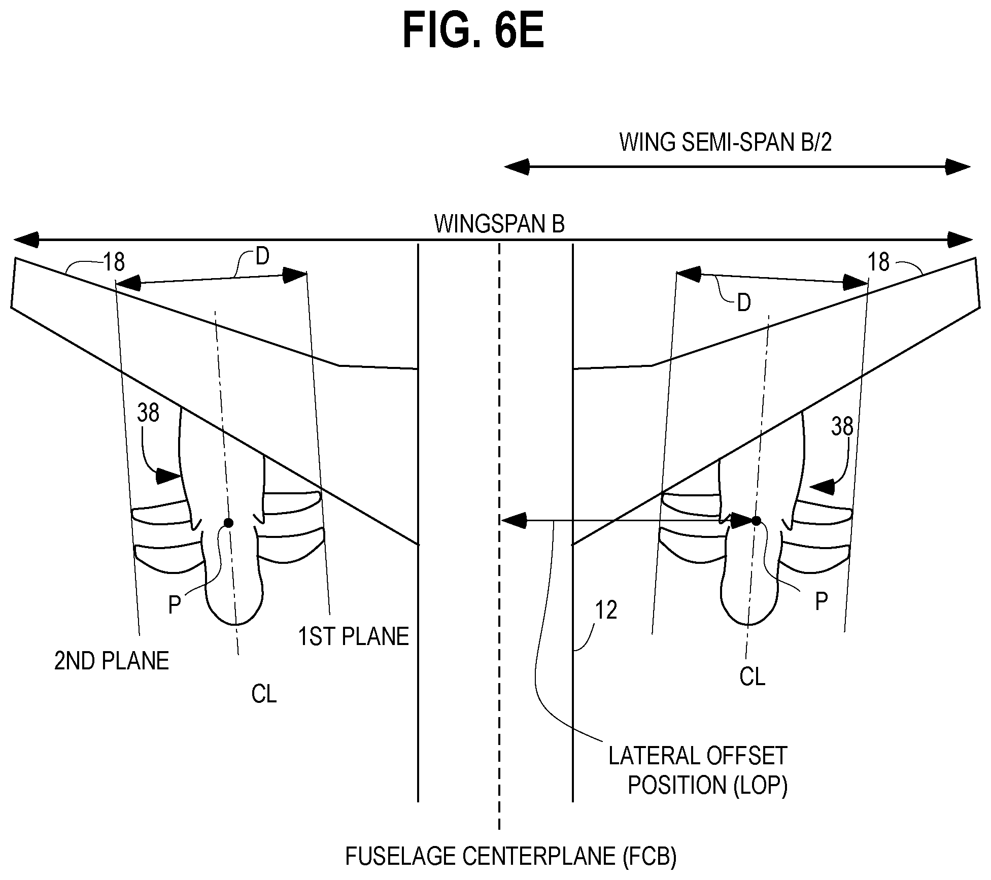 Patent US12365446 Figure 10 – Aircraft with an unducted fan propulsor