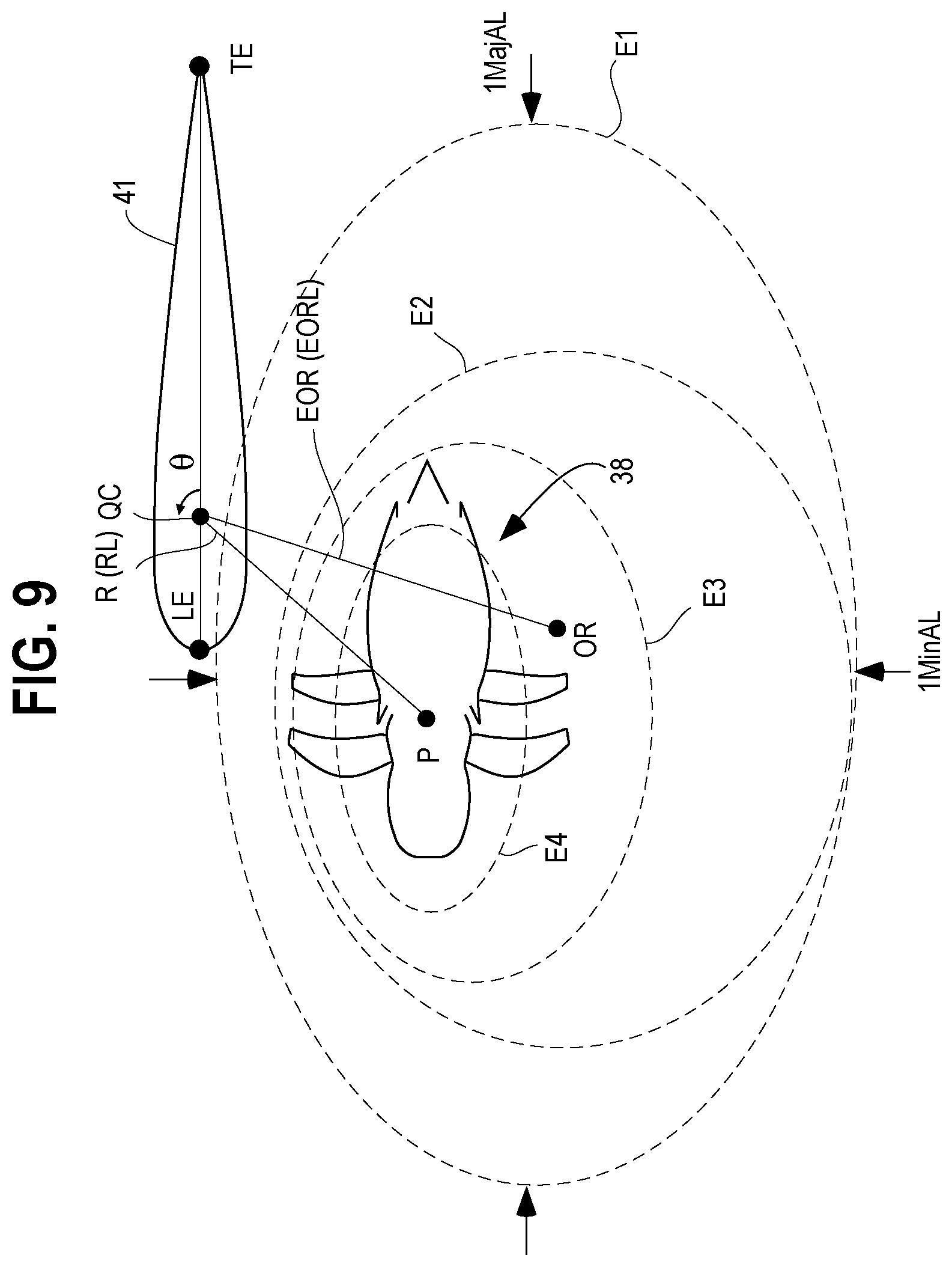 Patent US12365446 Figure 13 – Aircraft with an unducted fan propulsor