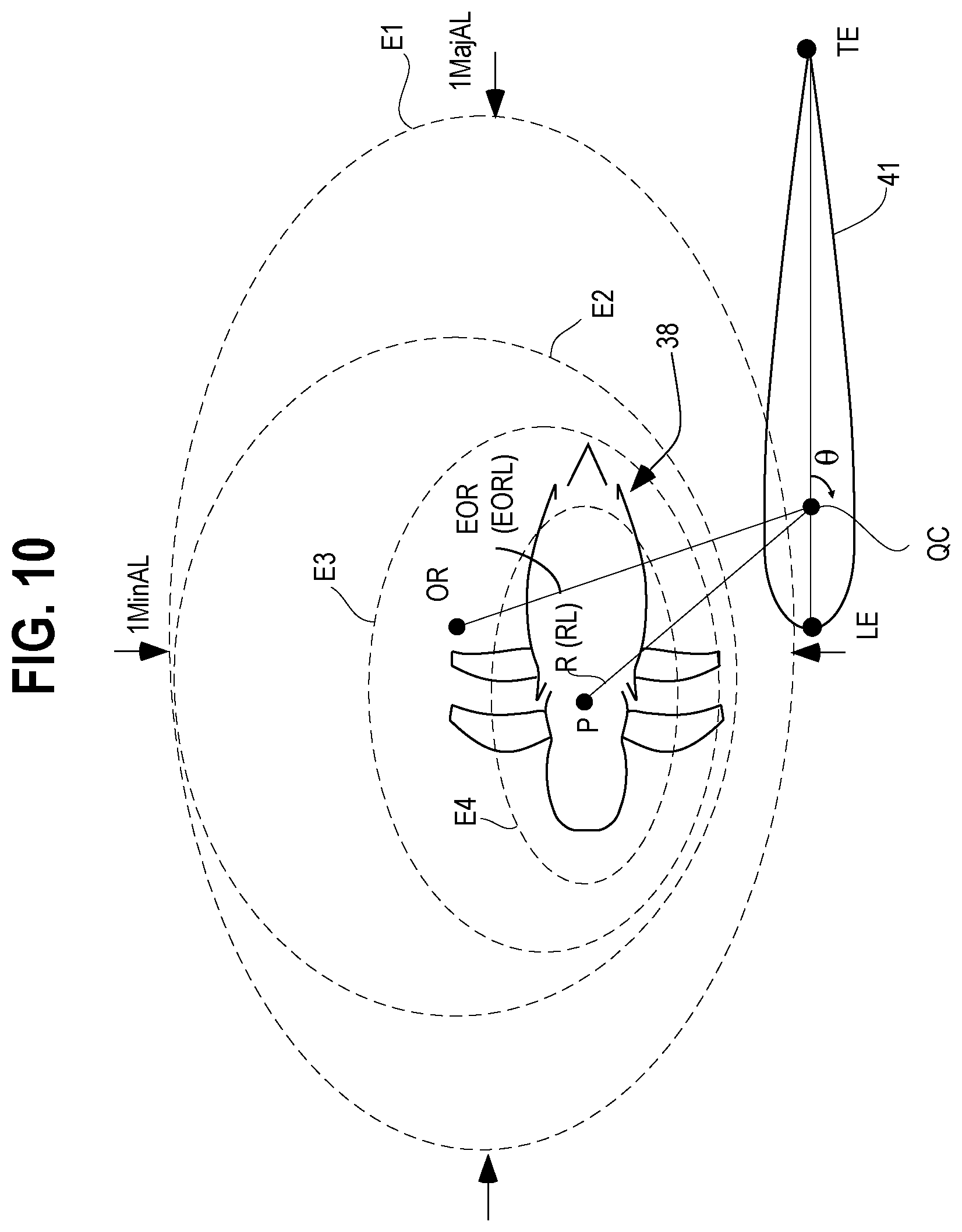 Patent US12365446 Figure 14 – Aircraft with an unducted fan propulsor