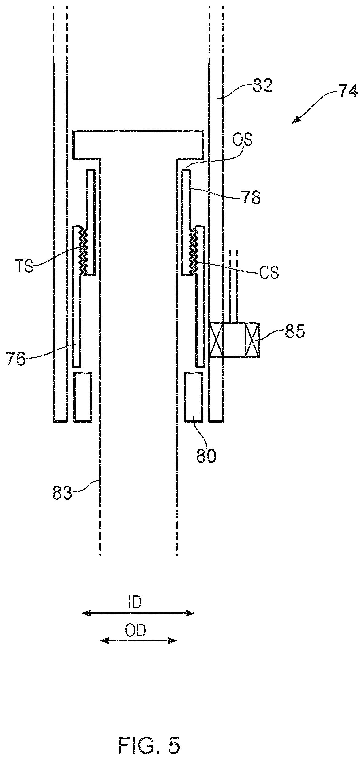 Patent US12365451 Figure 9 – Aircraft landing gear shock absorber strut