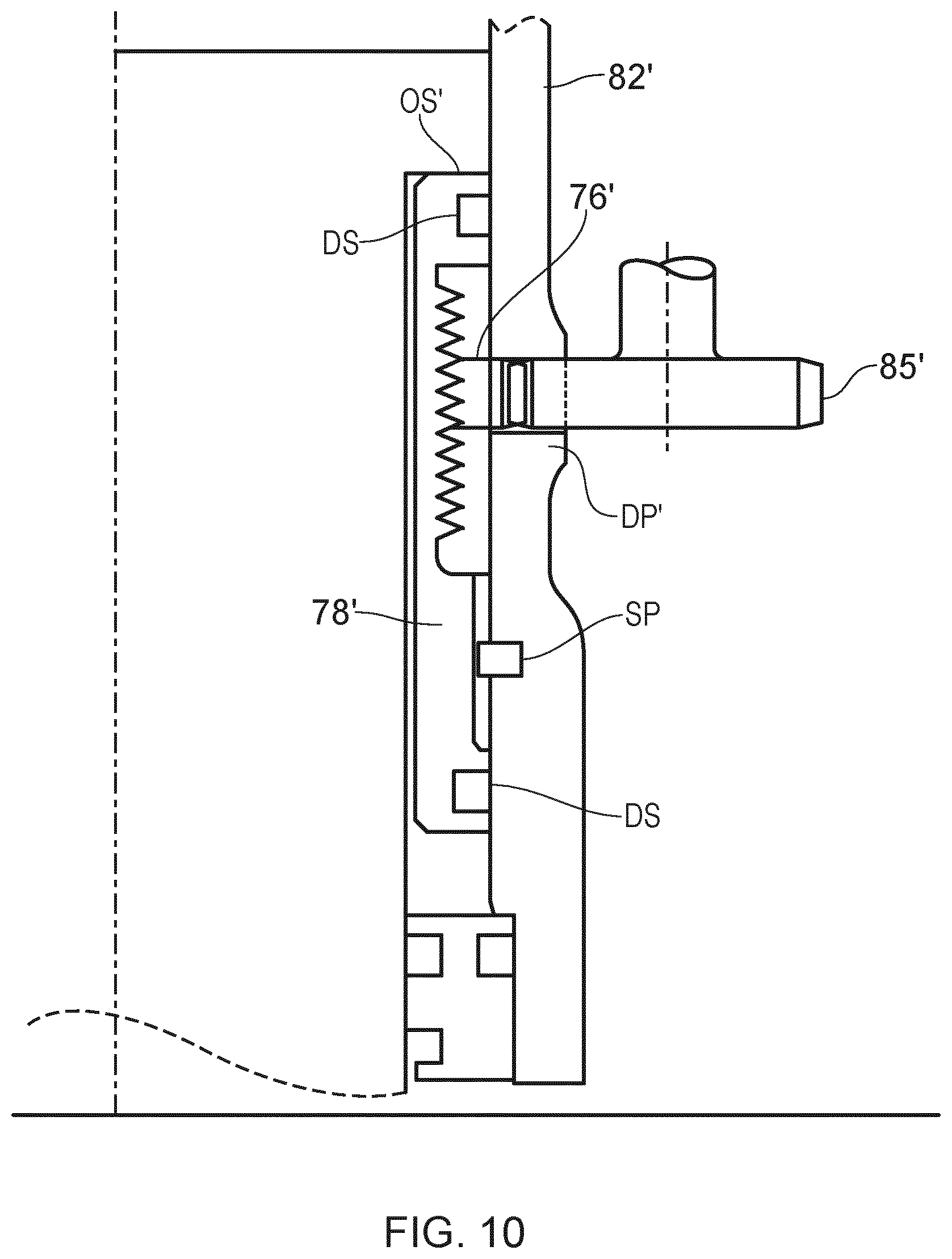 Patent US12365451 Figure 14 – Aircraft landing gear shock absorber strut