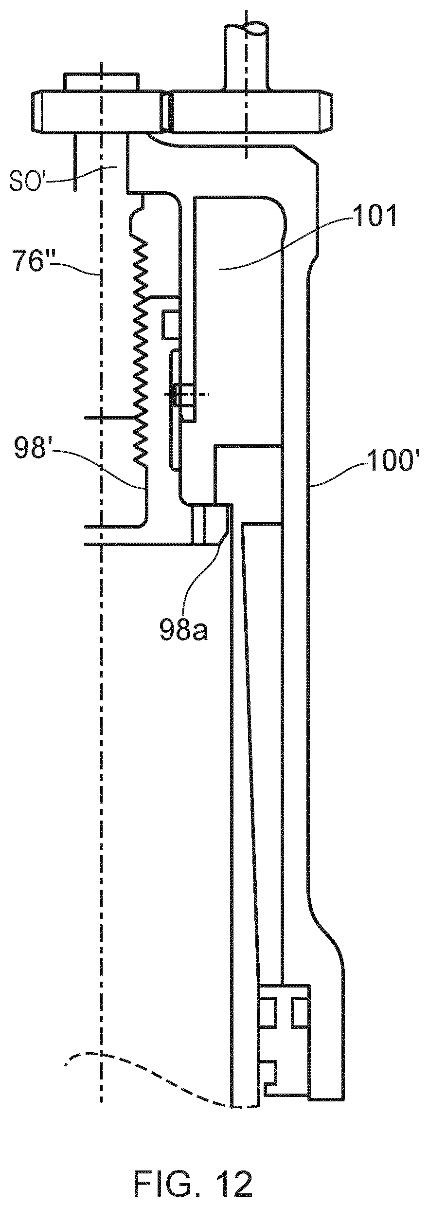 Patent US12365451 Figure 16 – Aircraft landing gear shock absorber strut