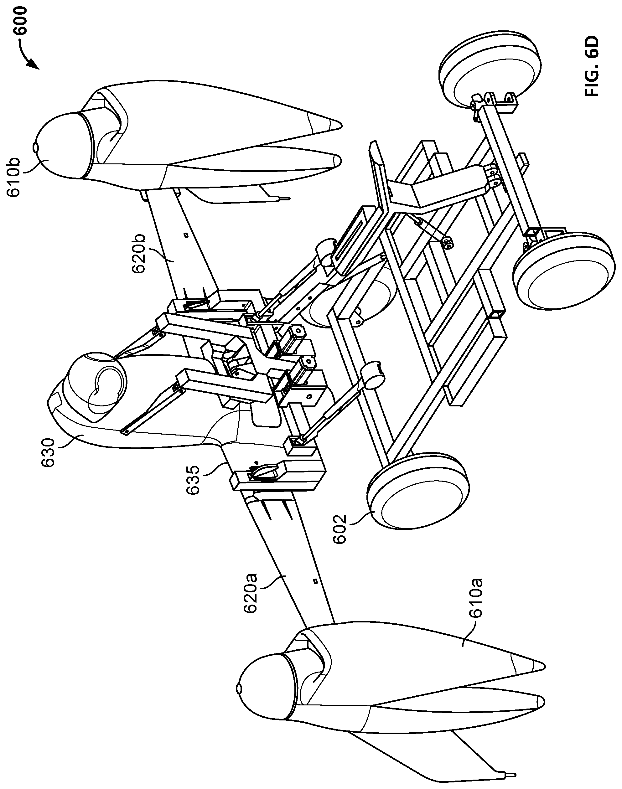 Patent US12365457 Figure 9 – Fuel venting for vertical take-off dual-engine aircraft
