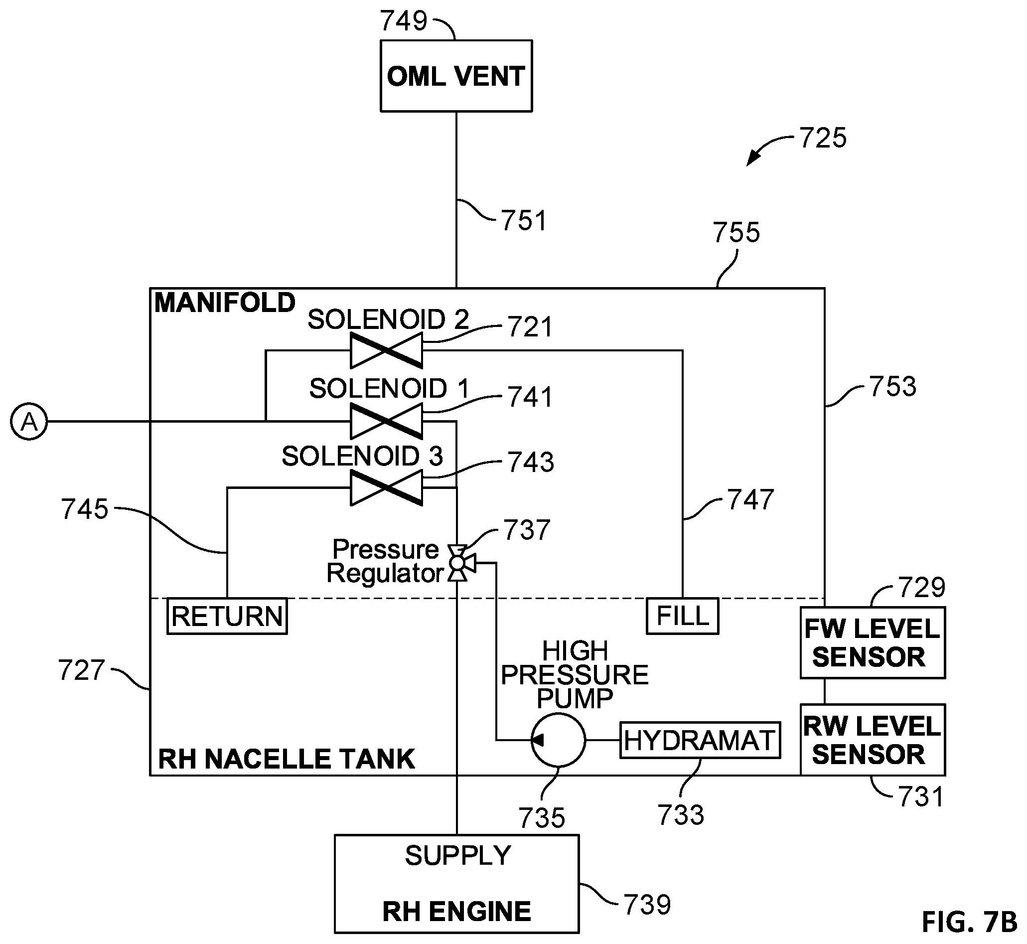 Patent US12365457 Figure 11 – Fuel venting for vertical take-off dual-engine aircraft