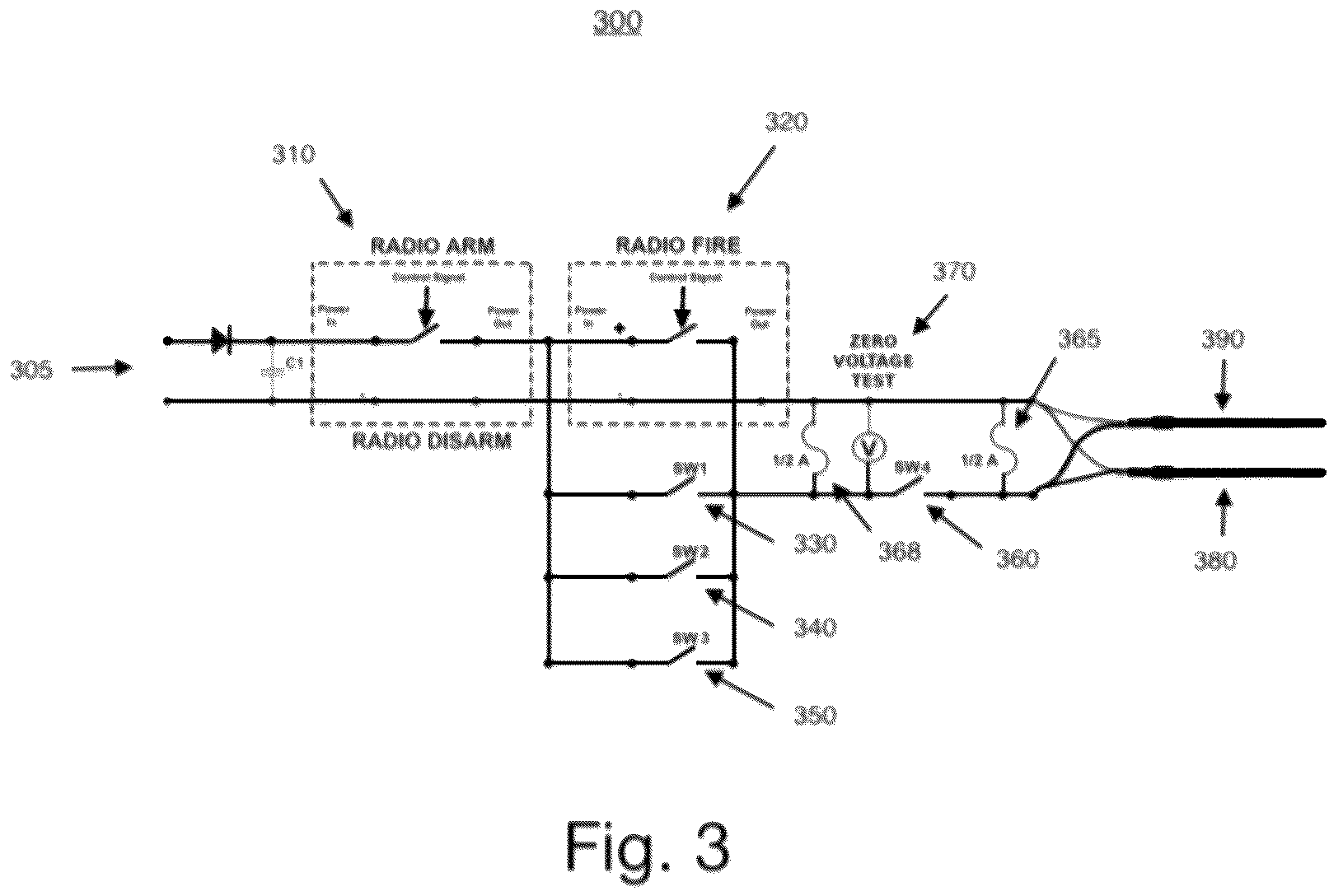 Patent US12365458 Figure 2 – Munitions payload delivery system with bump fire and radio command triggers