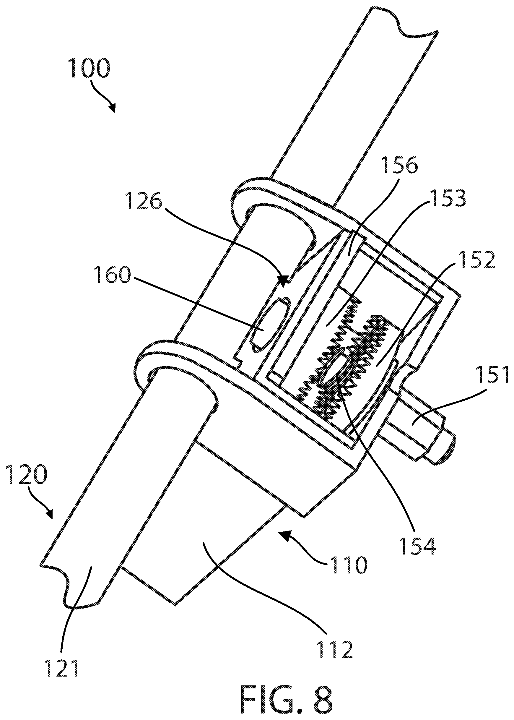 Patent US12365461 Figure 8 – Pallet hold-down system and method thereof