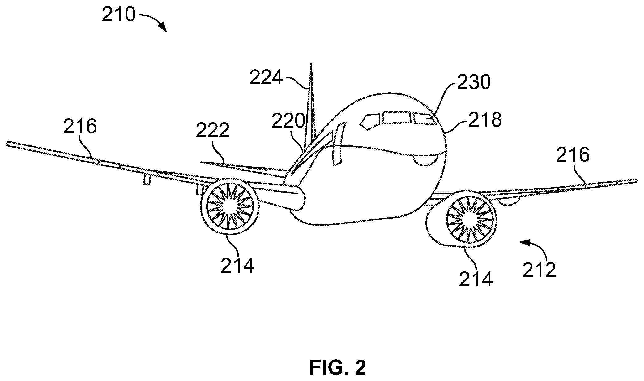 Patent US12365462 Figure 2 – Emergency oxygen systems for internal cabins of aircraft