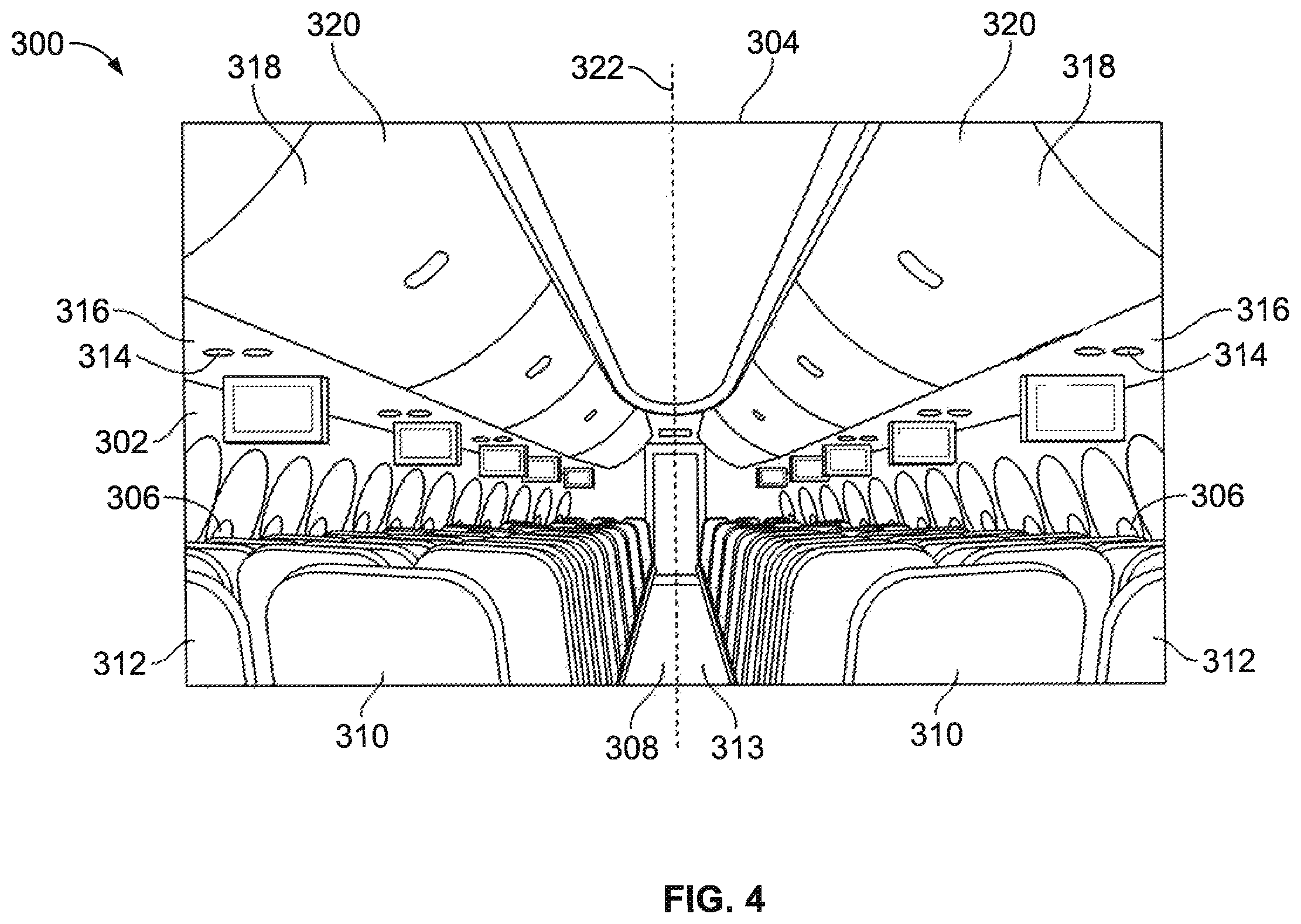 Patent US12365462 Figure 4 – Emergency oxygen systems for internal cabins of aircraft