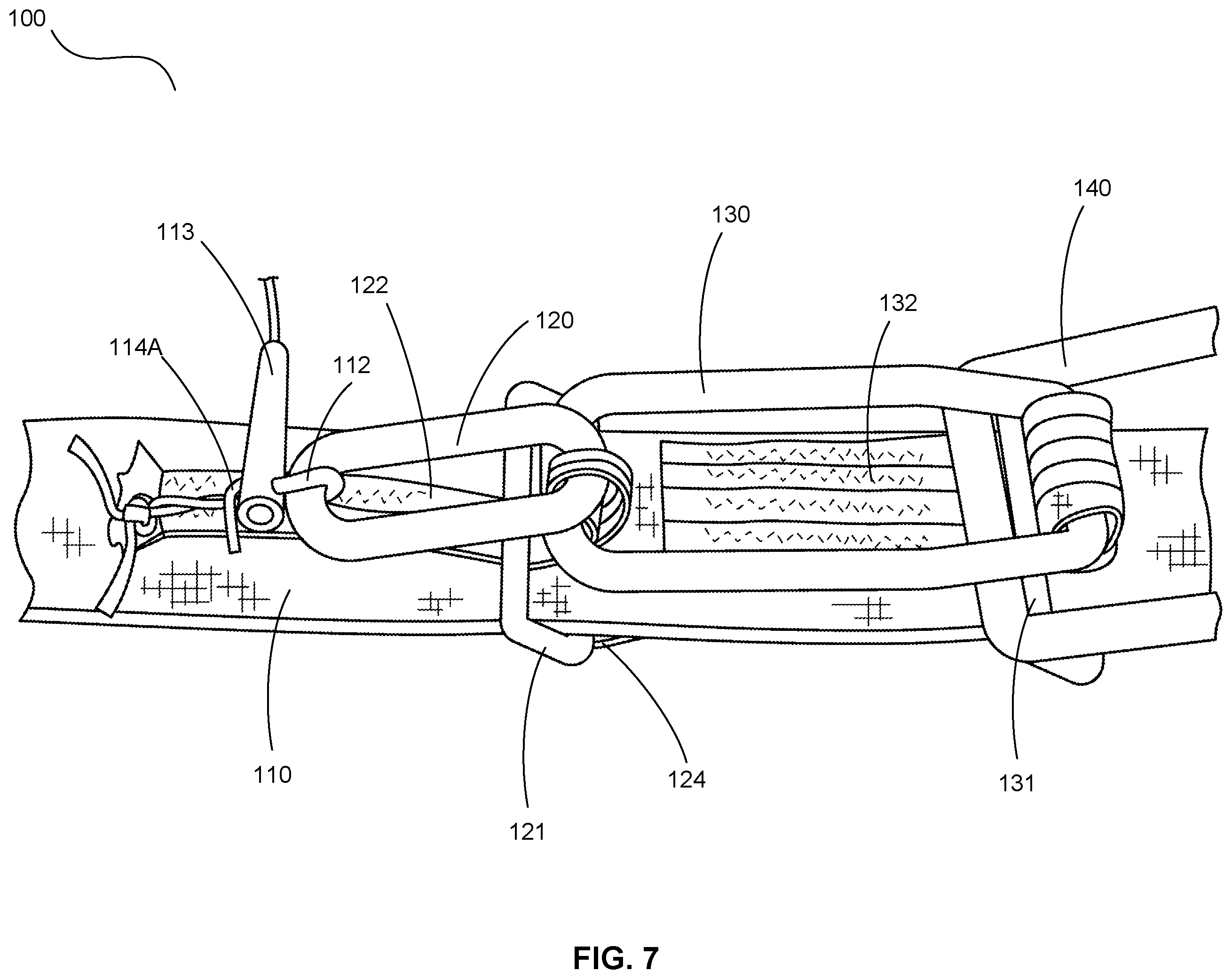 Patent US12365467 Figure 8 – Ring release systems and methods utilizing a removable pin