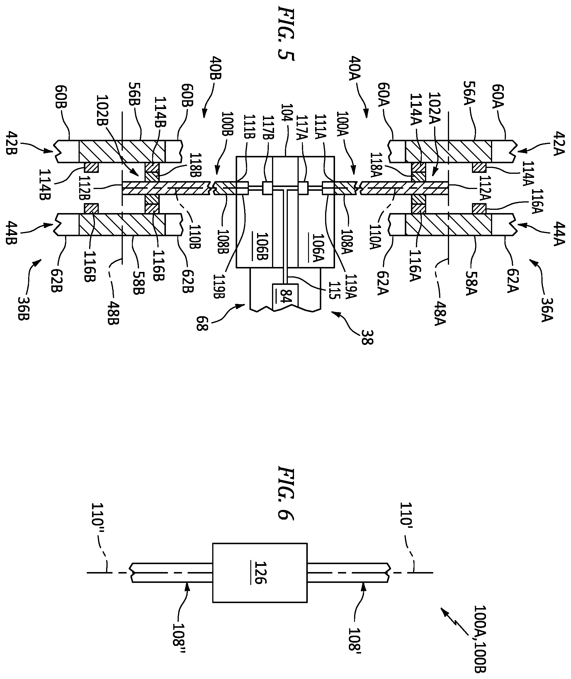Patent US12365469 Figure 5 – Aircraft propulsion system with intermittent combustion engine(s)
