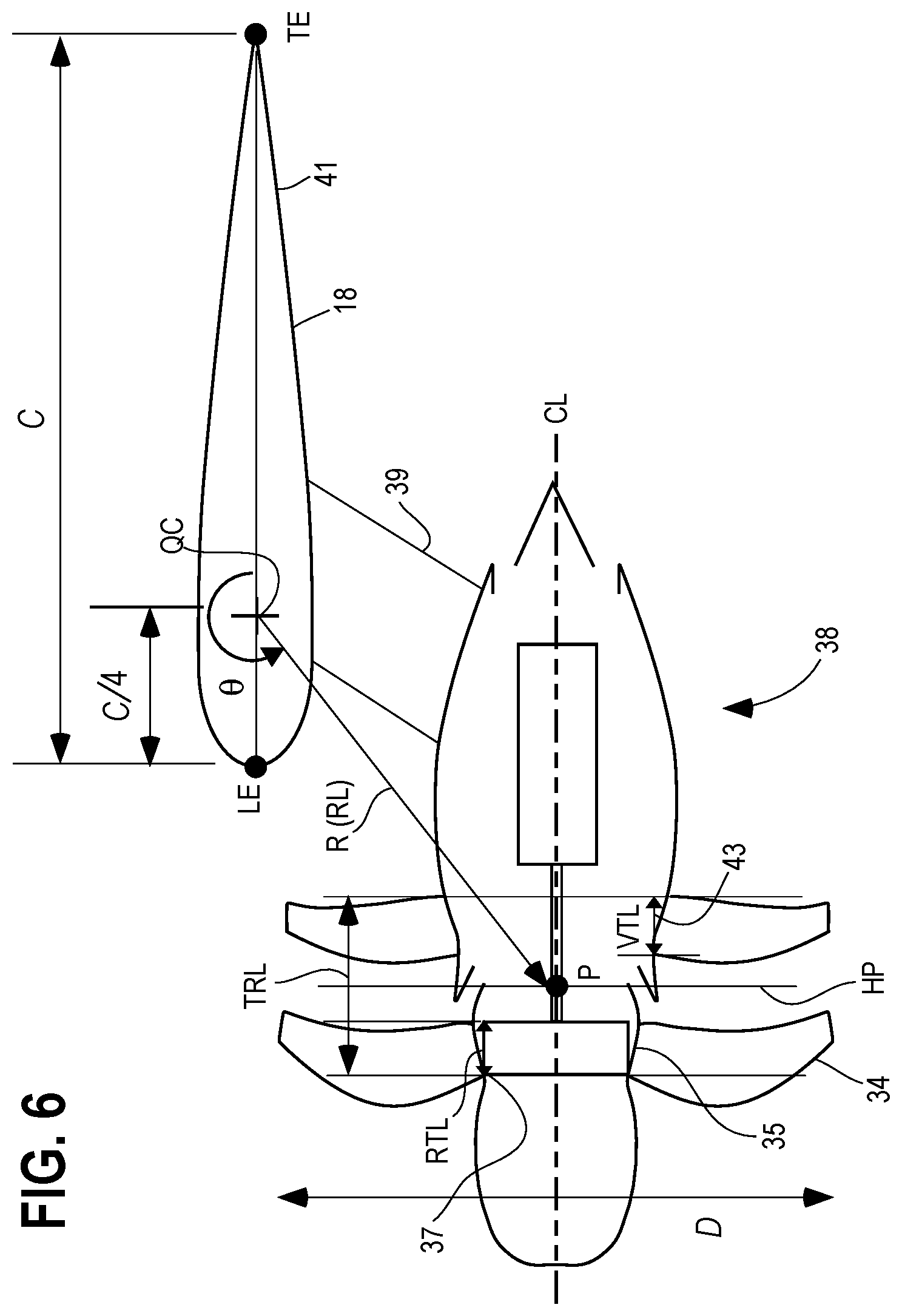Patent US12365471 Figure 5 – Aircraft with an unducted fan propulsor