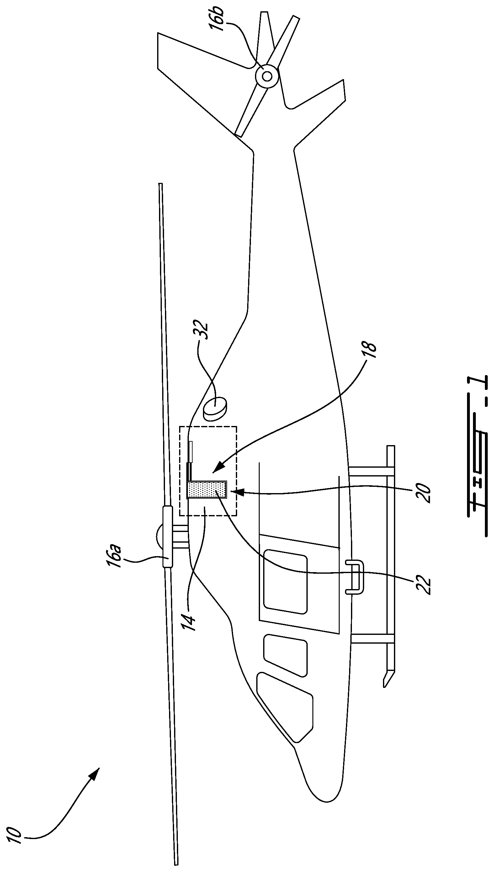 Patent US12365473 Figure 1 – Air inlet barrier filter for a helicopter